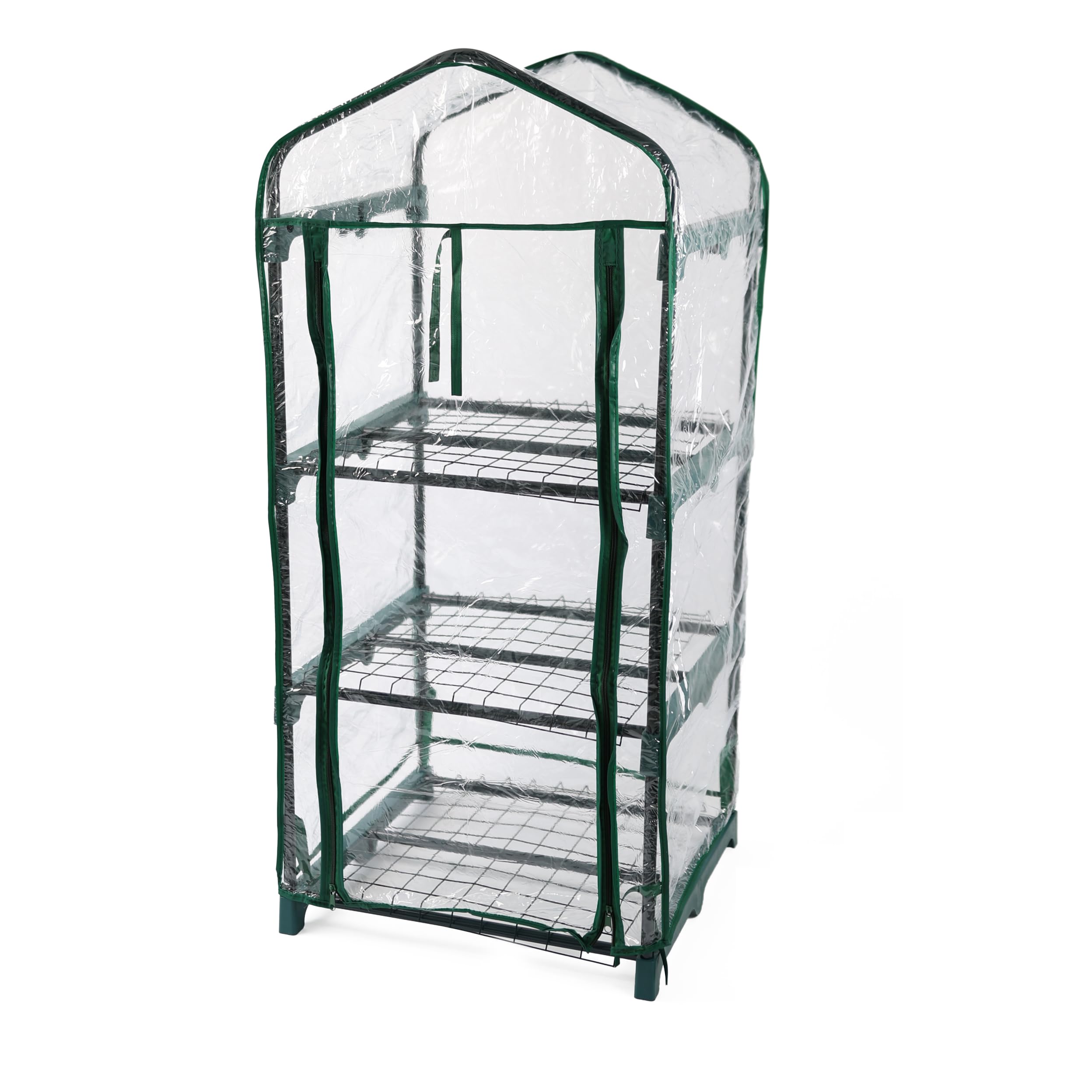 DIVCHI 3 Tier Greenhouse for Indoor & Outdoor Use | Durable Steel Frame | Clear PVC Cover | Ideal for Growing Vegetables, Flowers, Herbs, and Seedlings