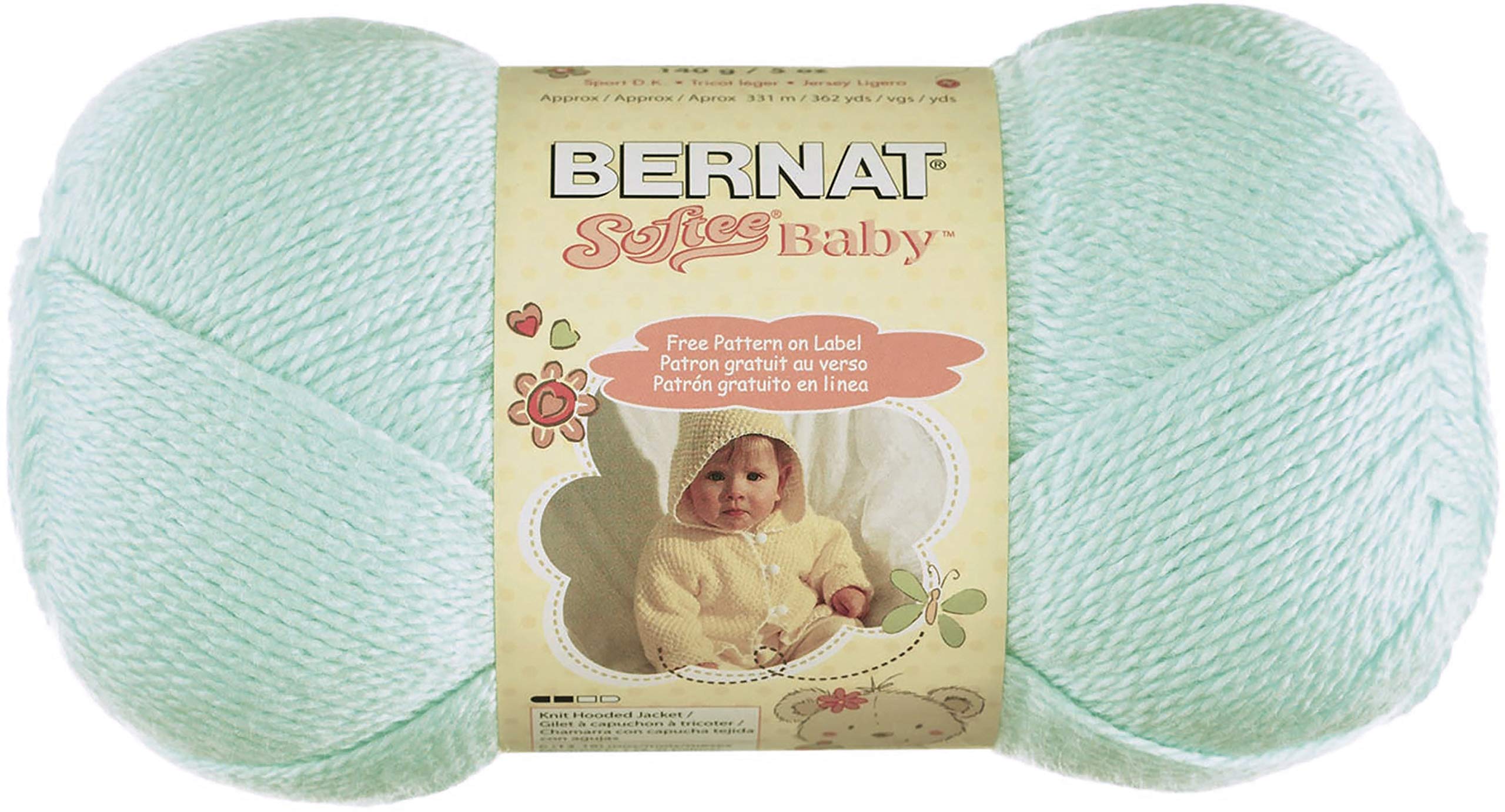 Bernat Softee Baby Yarn, Mint