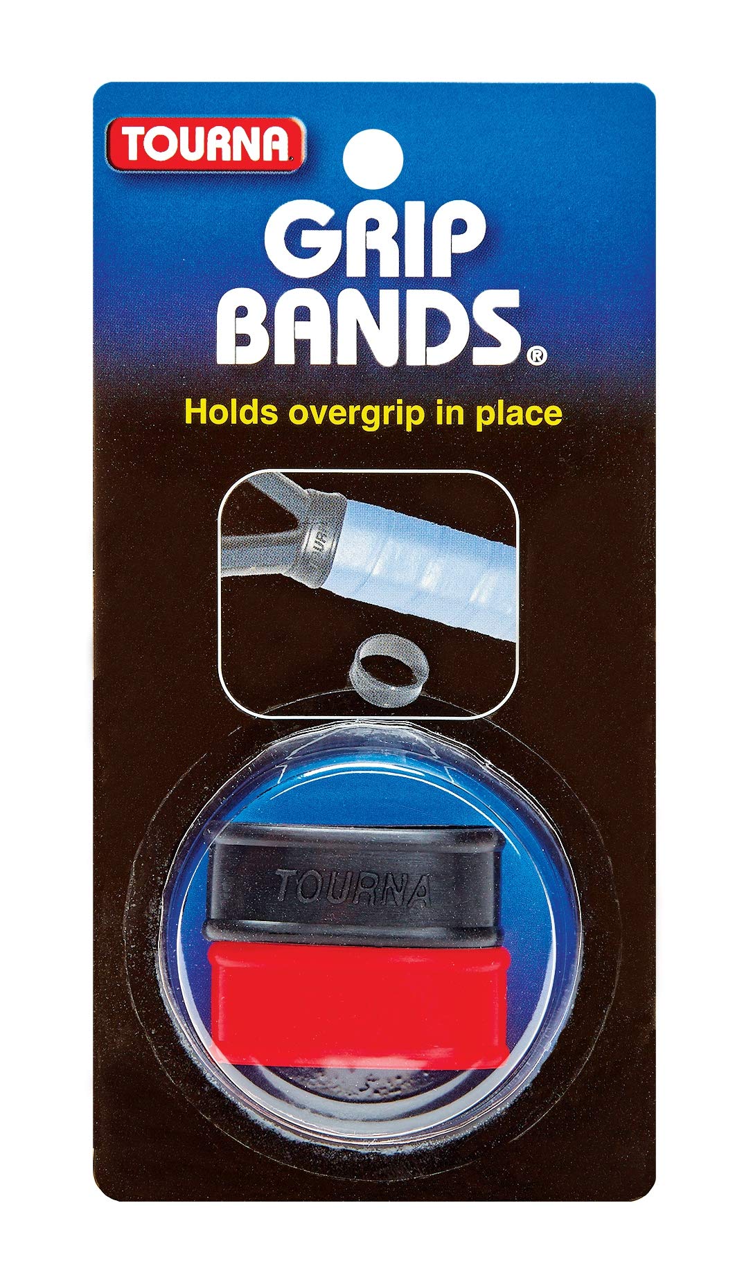 Unique Tourna Tennis Racquet Silicone Grip Bands-To Hold Replacement-Overgrip