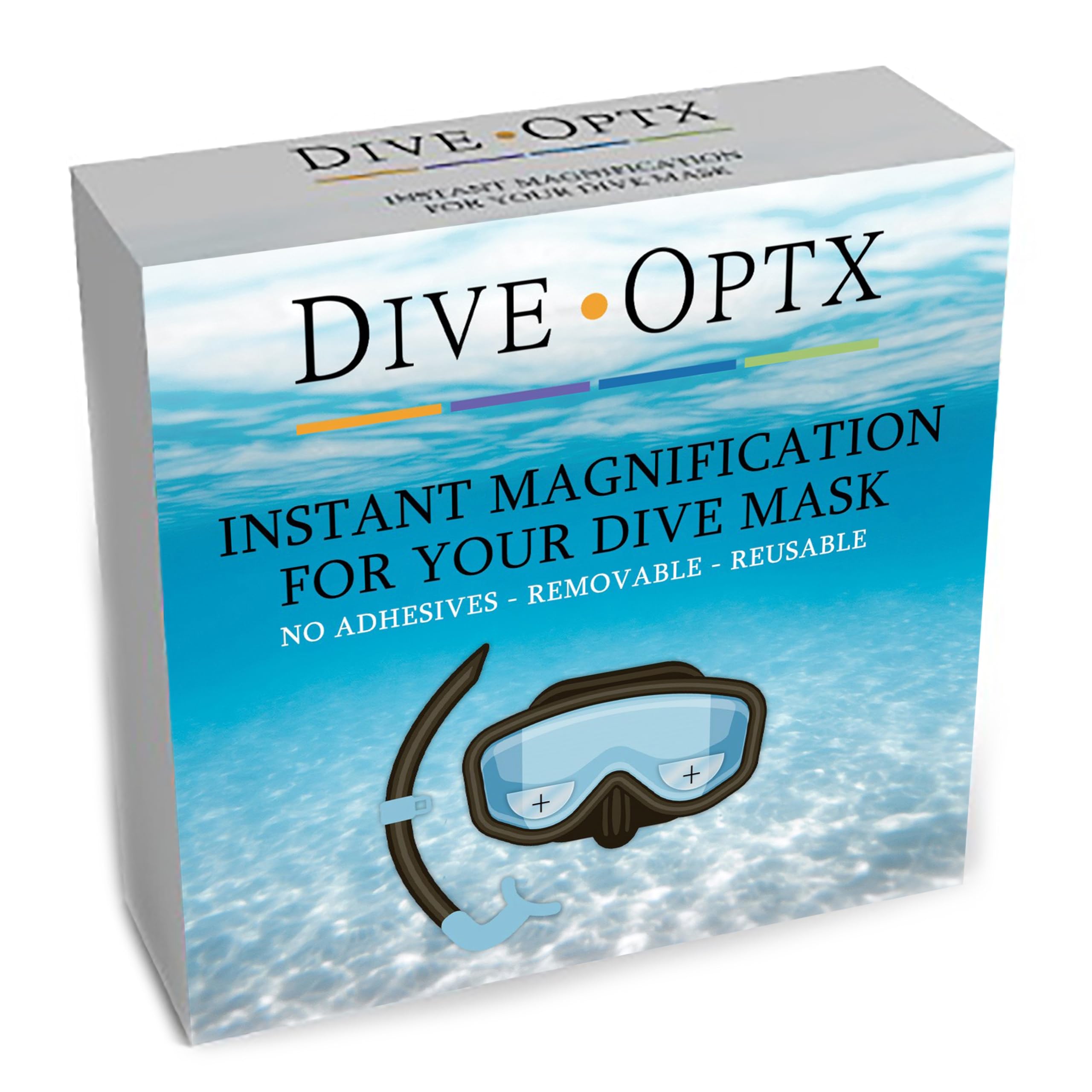 Calabria Hydrotac Dive OPTX 20/20 Stick On Bifocal Lenses Used for Scuba Masks/Diving Goggles Magnifying Bi-Focal Stickers