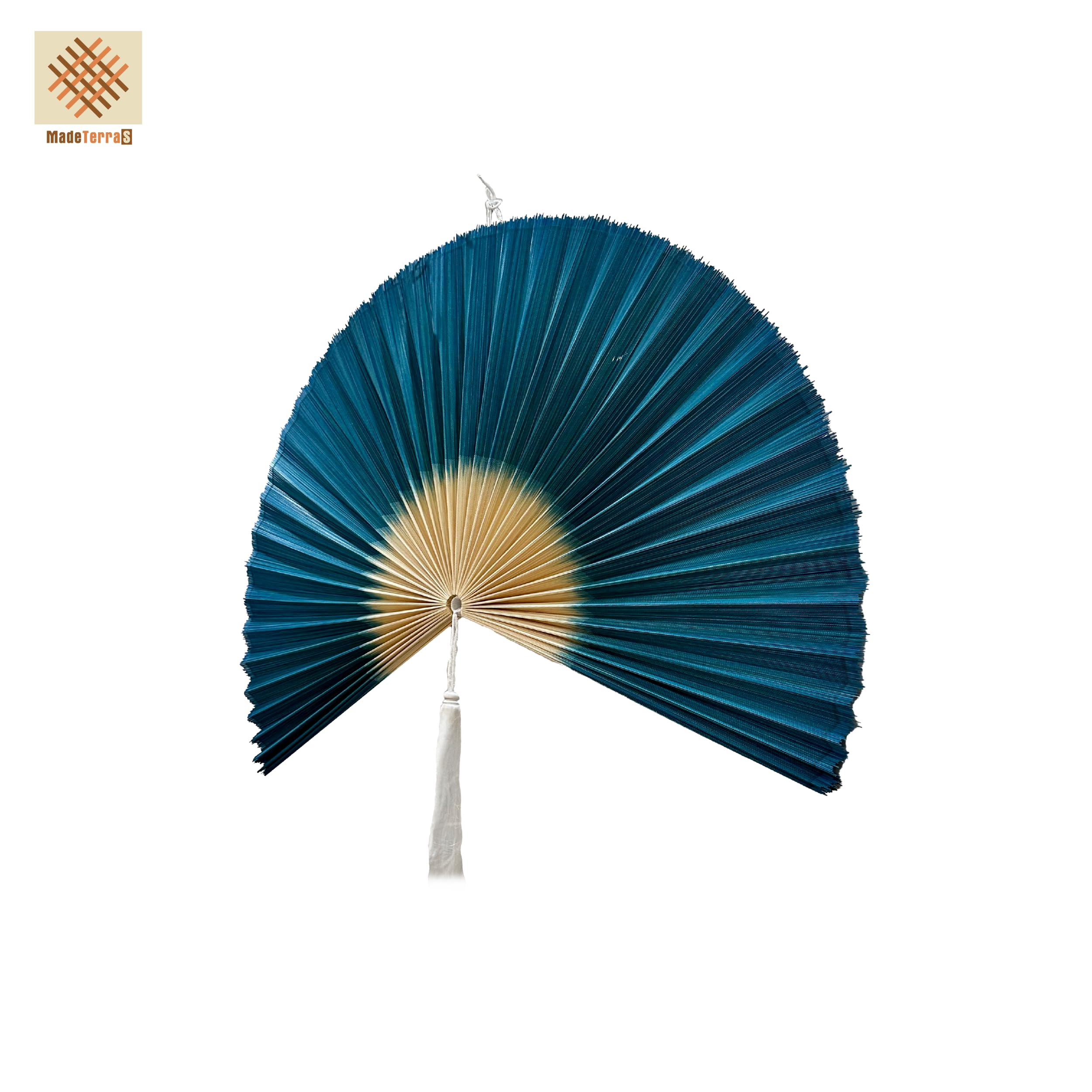 Decorative Folding Fans, Bamboo Fan Large Bamboo Fan Wall Art Hanging Decor Folding Fan (S Size: 27.5 x 41 inch)