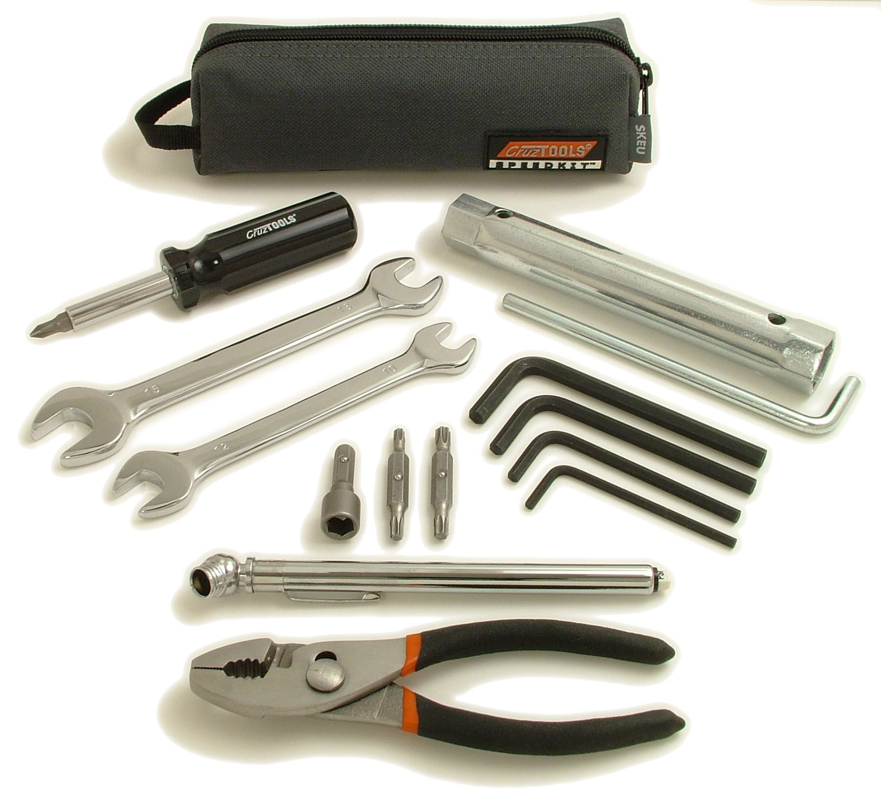 CruztoolsSKEU SPEEDKIT Tool Kit for European Motorcycles, black