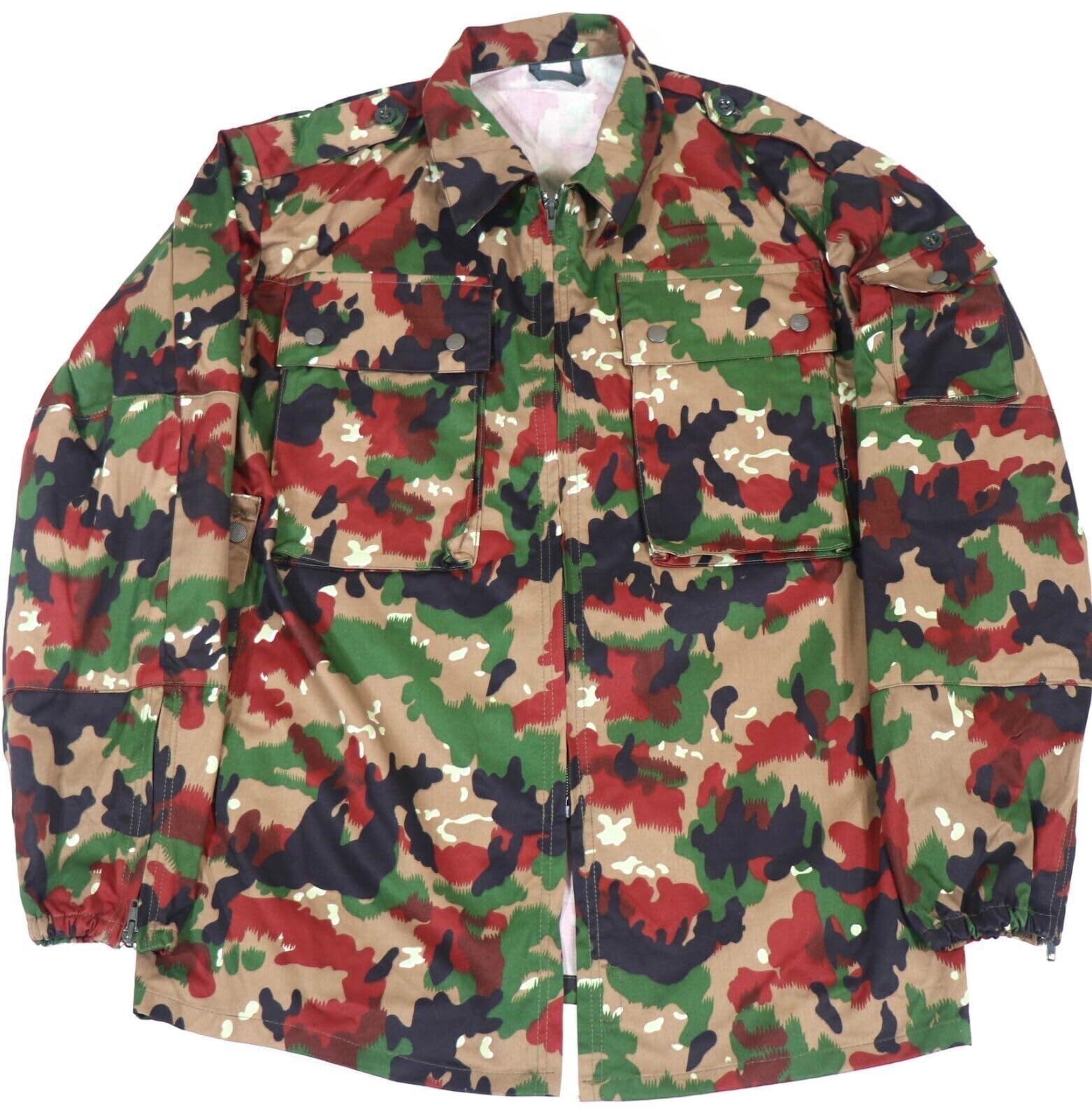 Gear RackGenuine Swiss Military M83 Alpenflage Field Jacket Military Camouflage Uniform M70 TAZ