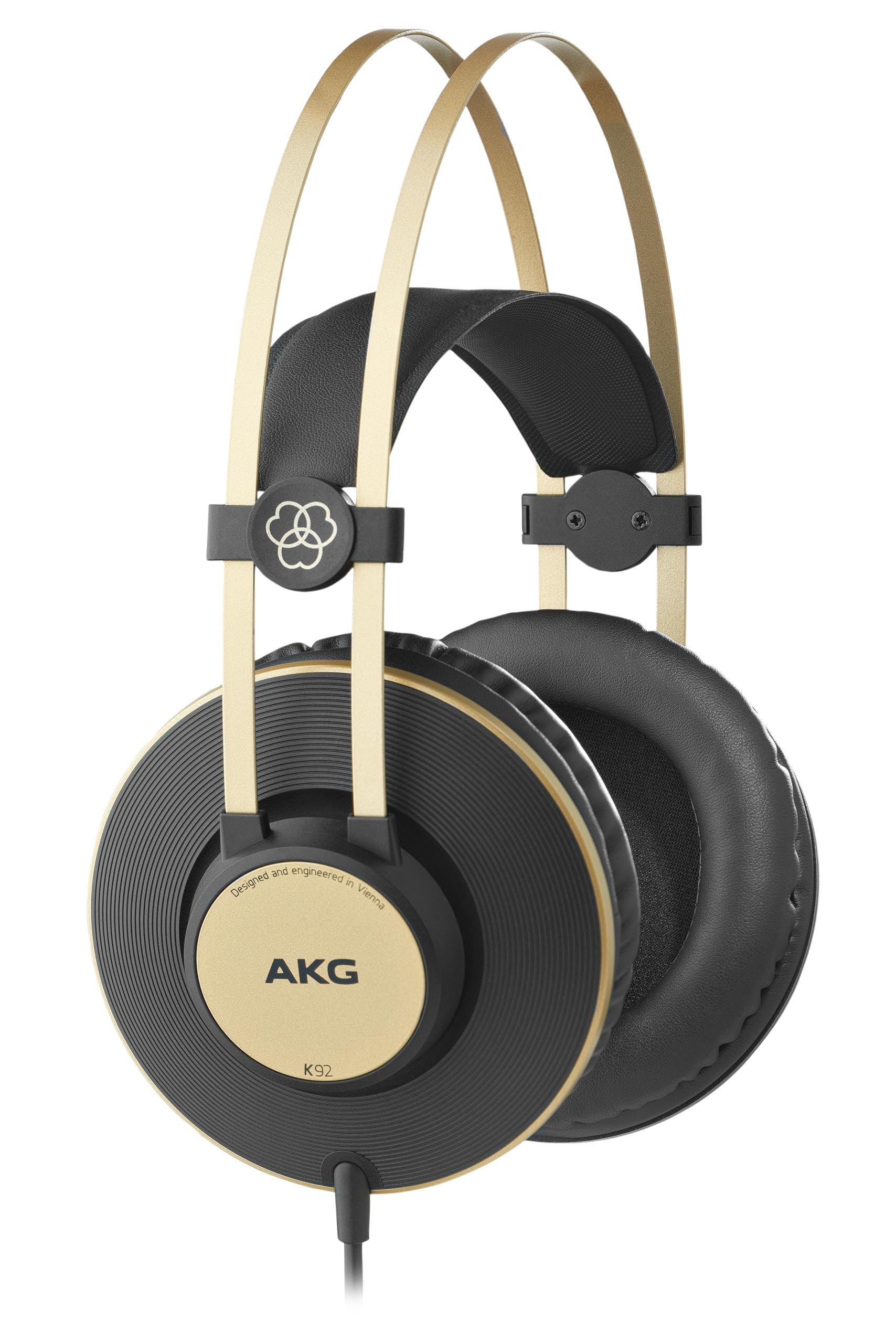 AKG Pro Audio K92 Over-Ear, Closed-Back, Studio Headphones, Matte Black and Gold