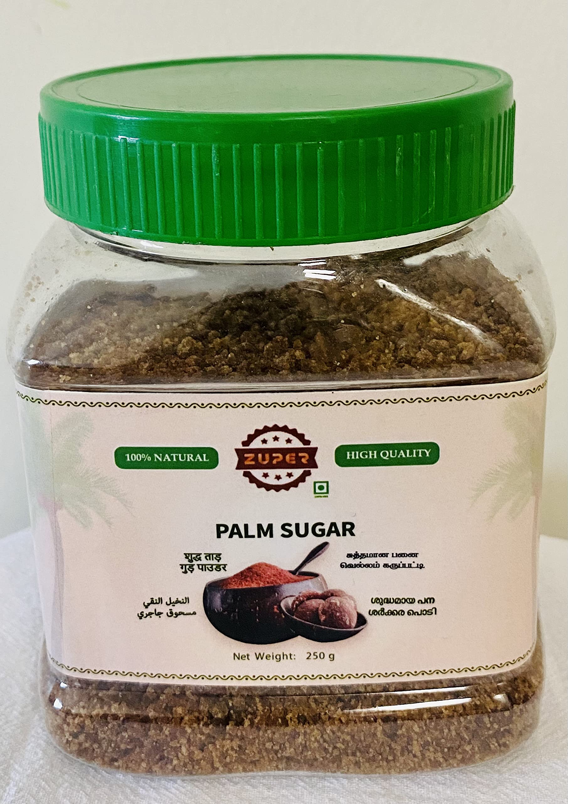 Zuper Palm Sugar |100% Pure | 250g | Natural, Tasty & Low Glycemic Index Nutritious Sugar | Chemical Free, Provides Essential Minerals…