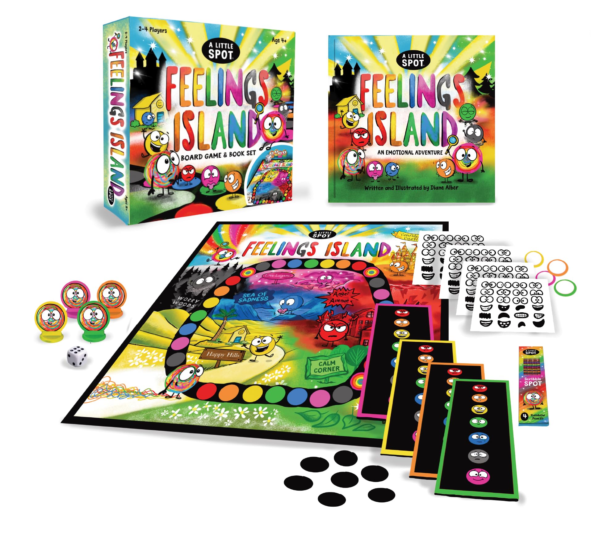 A Little SPOT Feelings Island Board Game and Book Set