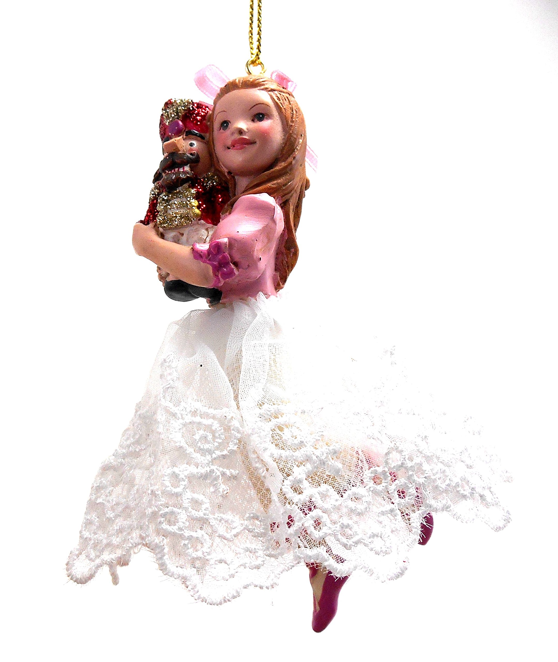 Kurt S. Adler The Nutcracker Suite Clara Girl Holding Nutcracker Christmas Ornament Decoration