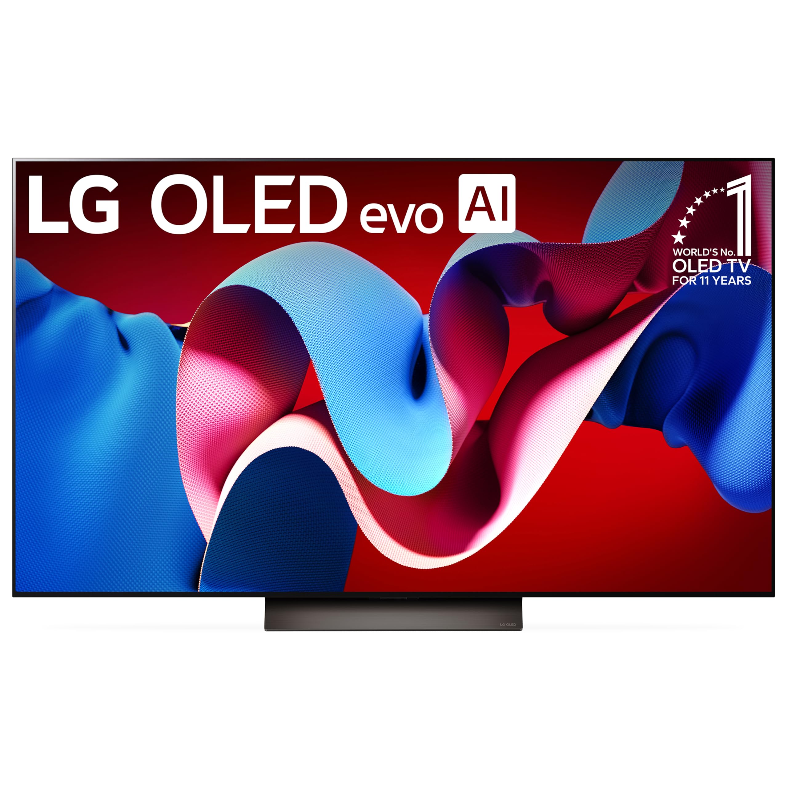 LG55-Inch Class OLED evo C4 Series Smart TV 4K Processor Flat Screen with Magic Remote AI-Powered with Alexa Built-in (OLED55C4PUA, 2024)