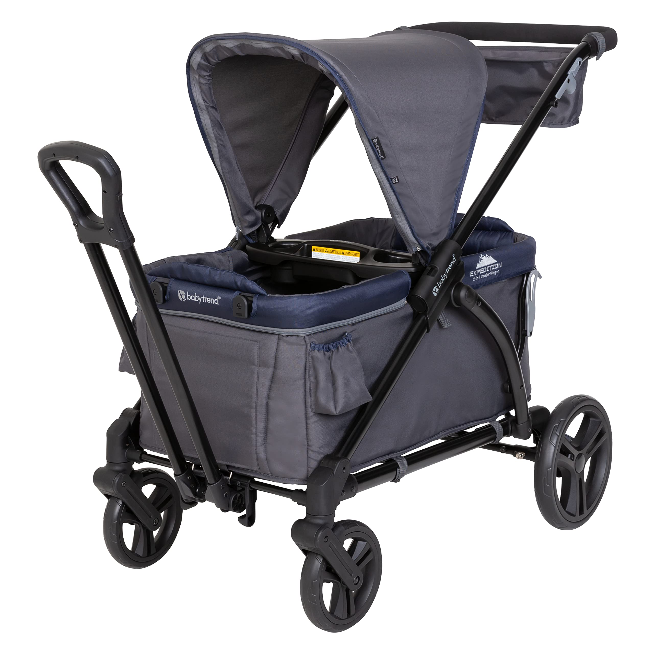 BABYTRENDWG01E41B-BABYTREND EXPEDITION 2-IN-1 STROLLER WAGON -SMOKEY NAVY