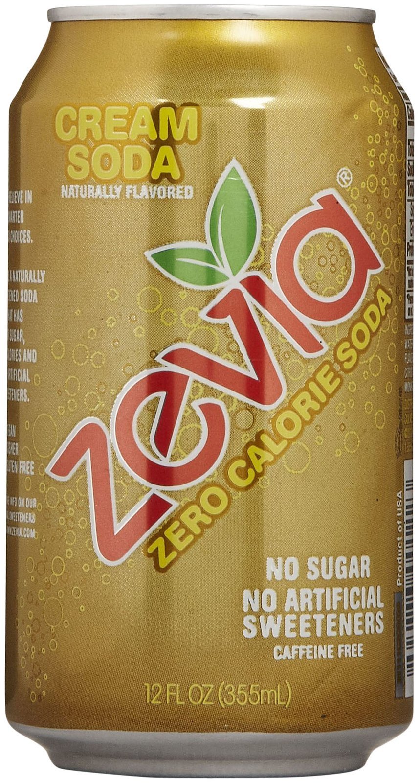 Zevia Soda - Zero Calorie - Cream Soda - Can - 6/12 Oz - Case Of 4