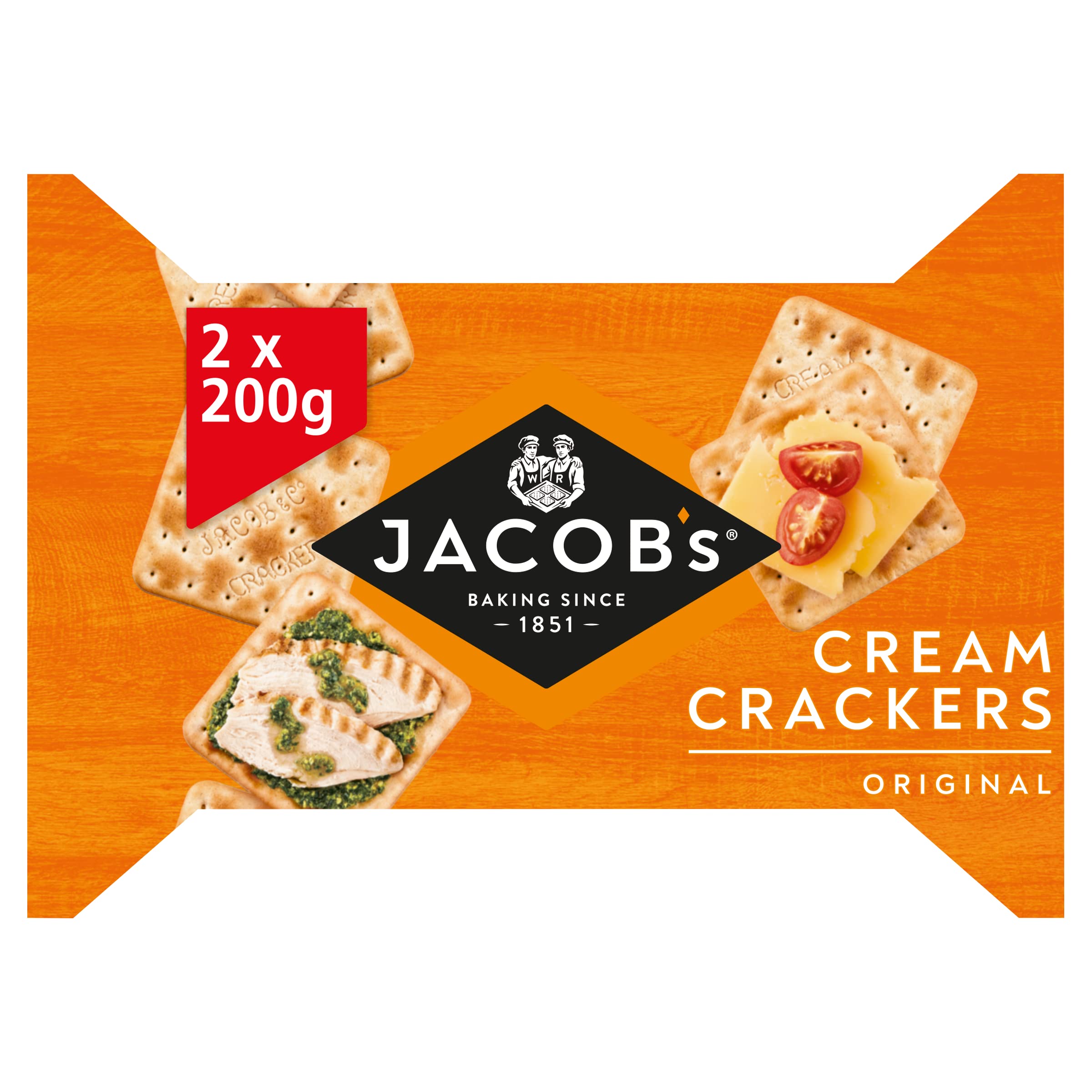 Jacob's Original Cream Crackers - Twin Pack - 2 x 200 g