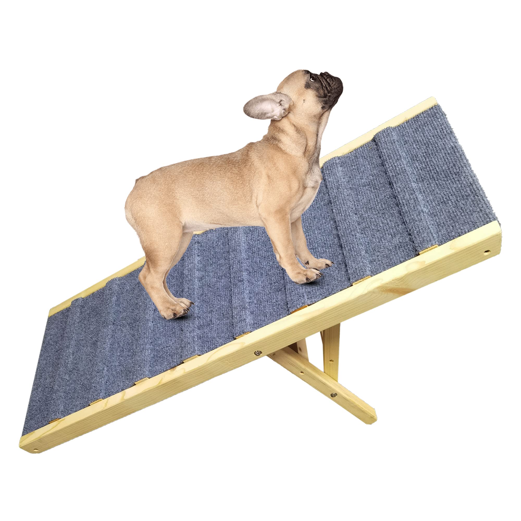 Dog ramp with Five Adjustable Heights, ramp for Dogs to get on The Bed. Dog ramp for Couch. Dog ramps for Large Dogs SUV, pet ramps for Small Dogs. Dog Bed ramp. Ramps for Dogs. Up to 250 Lbs