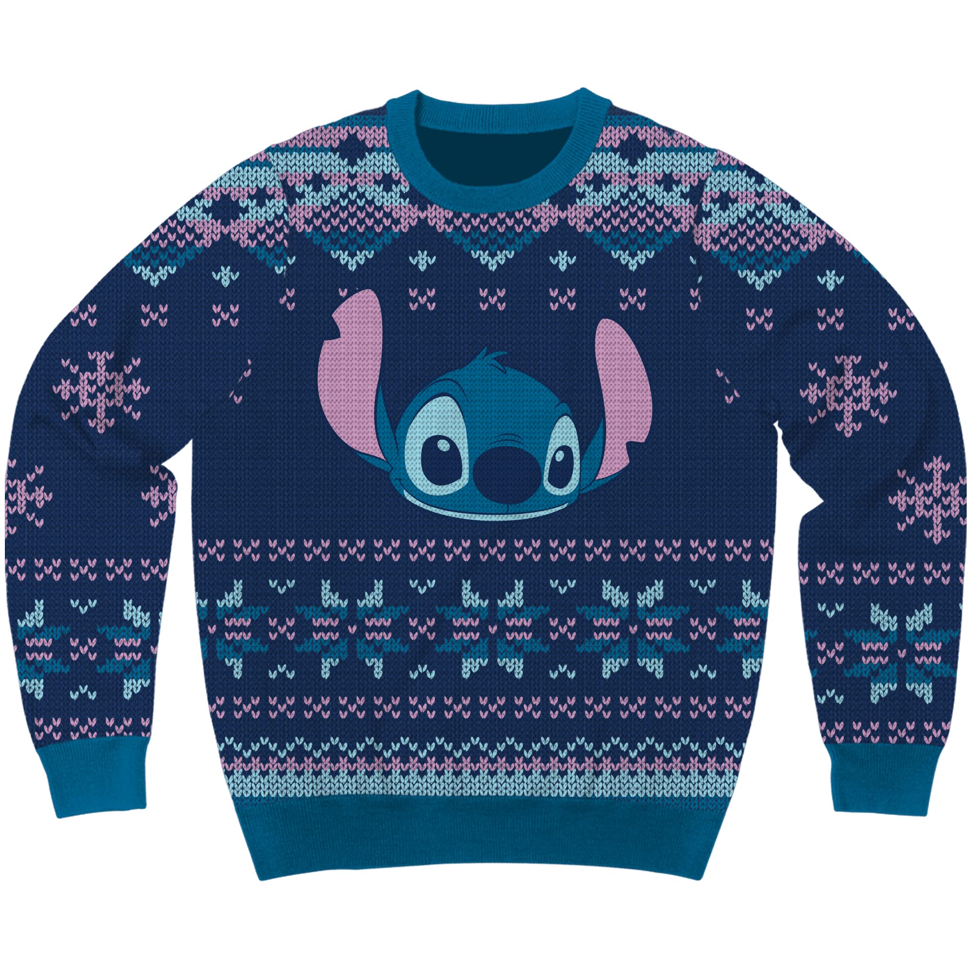 Disney Stitch Merry Stitchmas Holiday Christmas Sweater Licensed