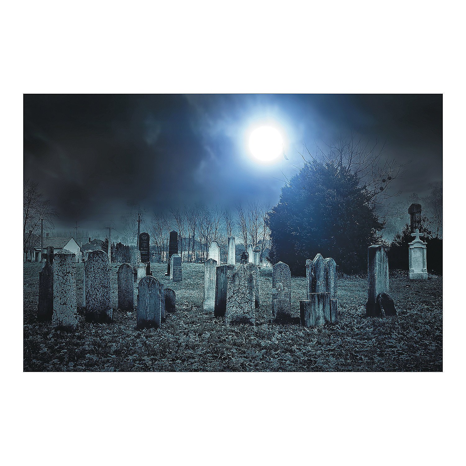 Halloween graveyard scene