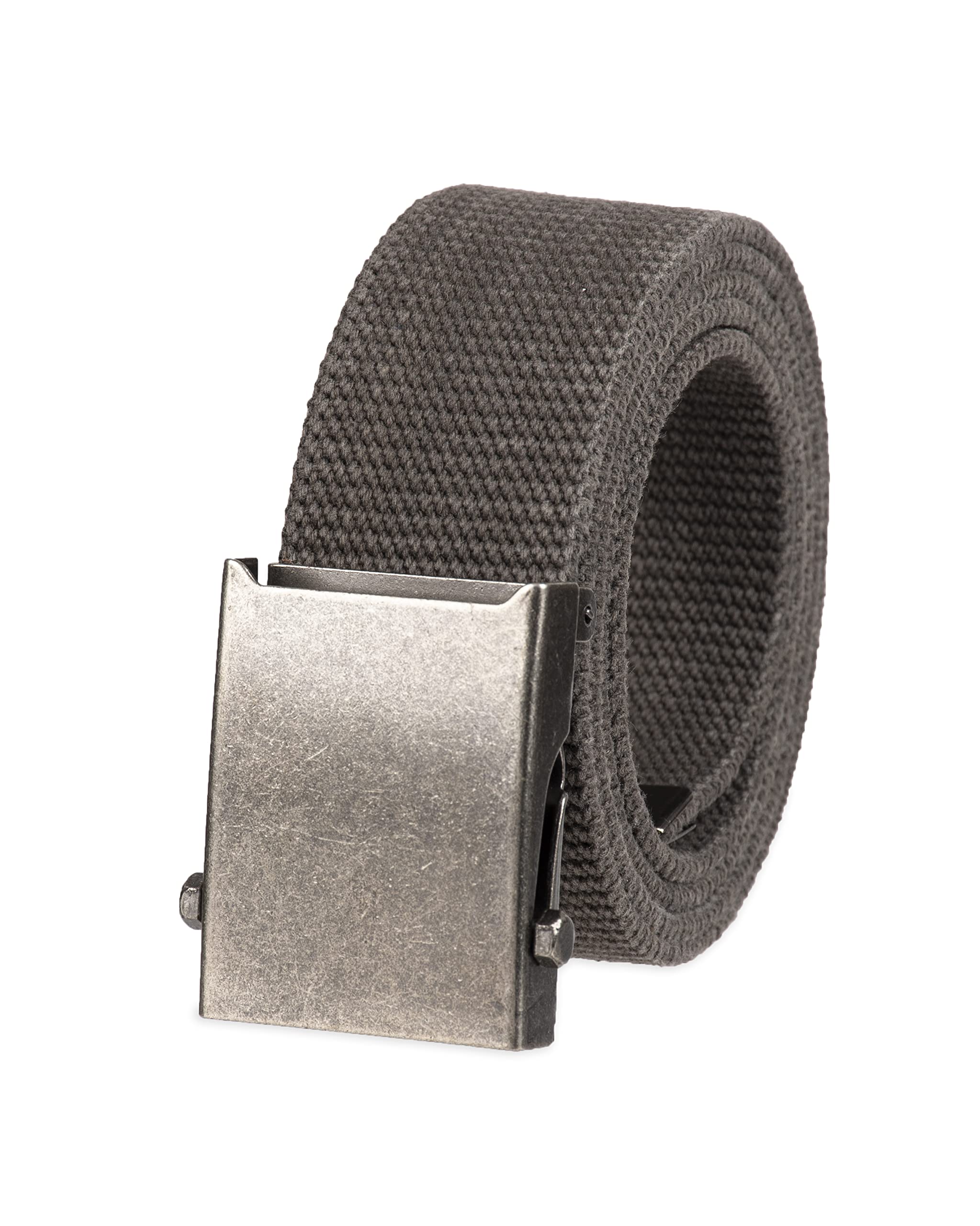 ColumbiaUnisex-Adult Military Web Belt-Adjustable One Size Cotton Strap and Metal Plaque Buckle