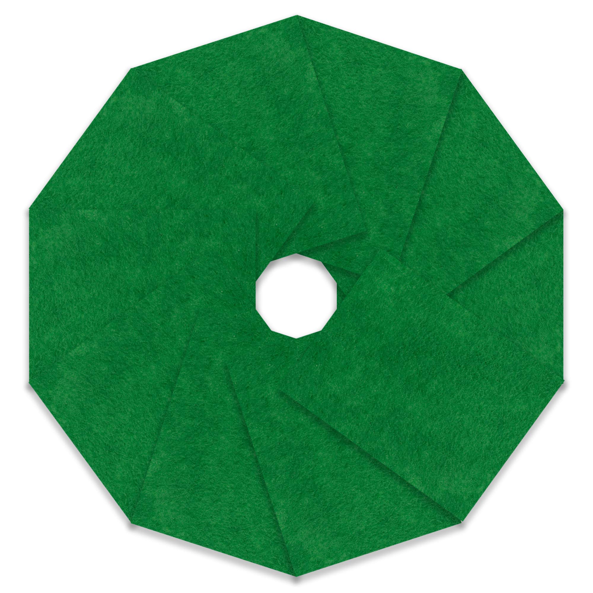 Trimits 10 Pack of Felt, Emerald, 23 x 30cm