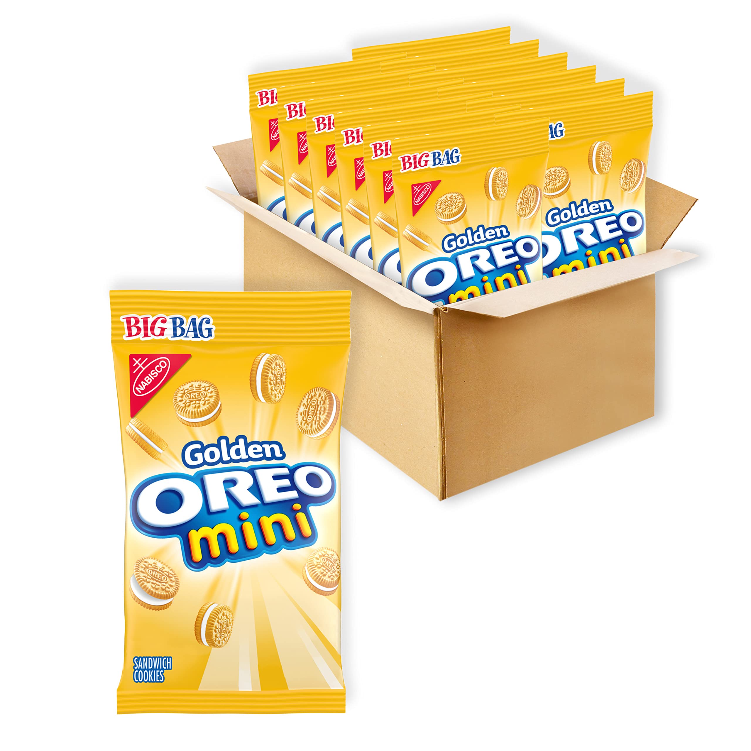 OreoMilk s Favorite Cookie Mini Golden Sandwich Cookies, 3 Ounce (Pack of 12) Chocolate