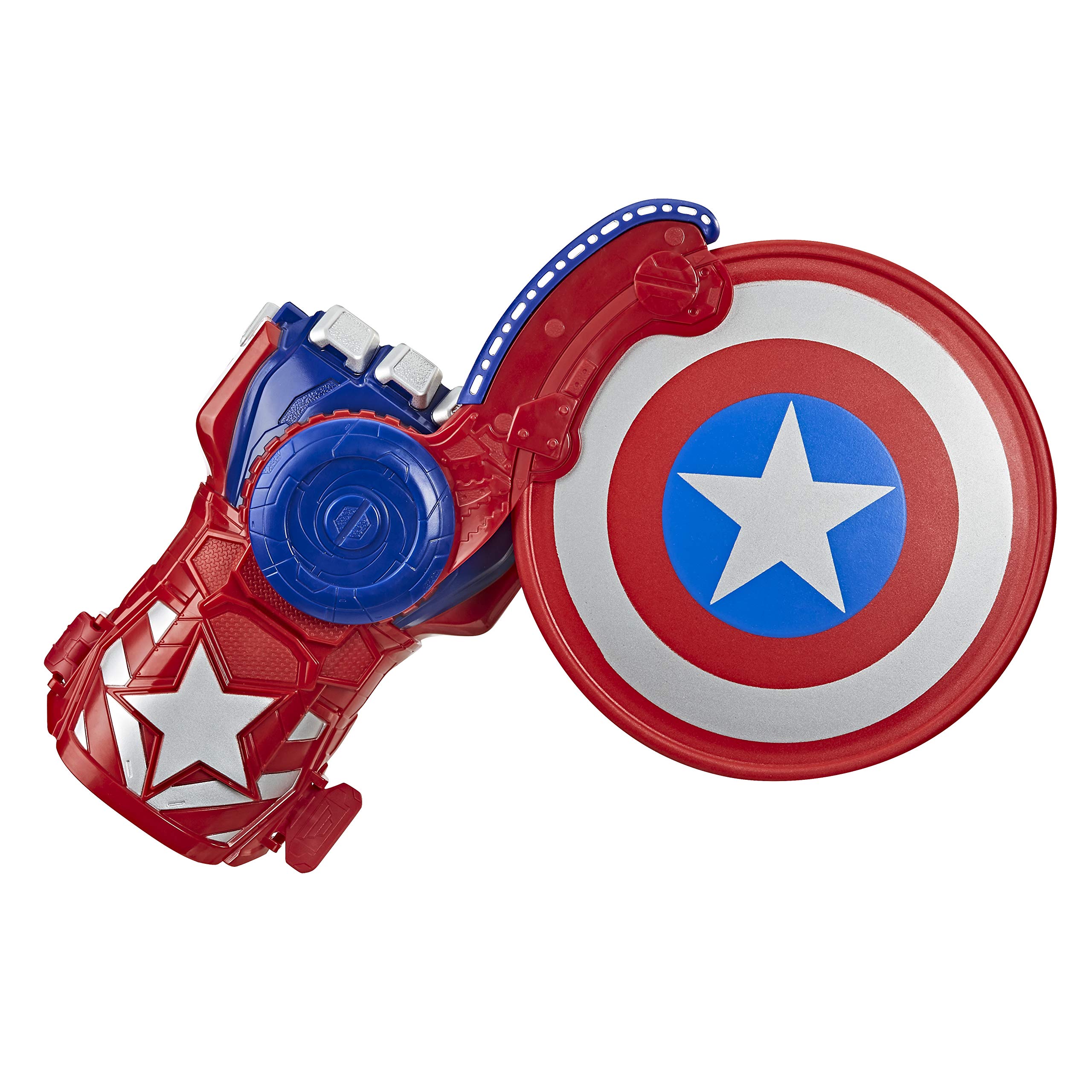 Nerf Power Moves Marvel Avengers Captain America Shield Sling Disc-Launching Toy For Kids Roleplay, Ages 5 And Up