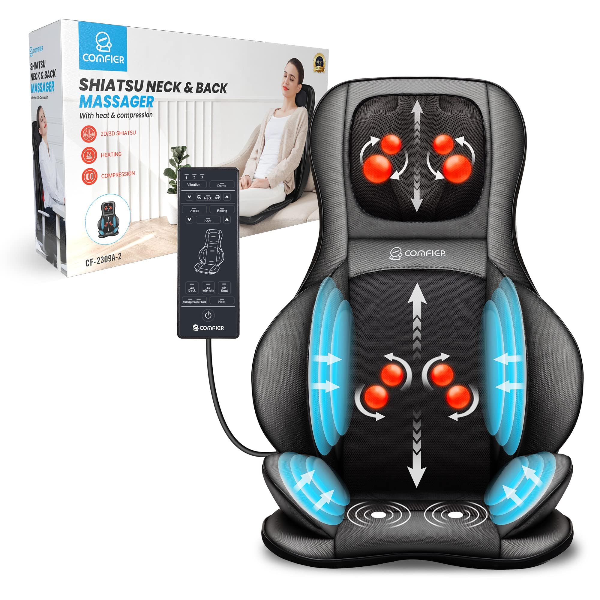 COMFIERShiatsu Neck & Back Massager ,Gift