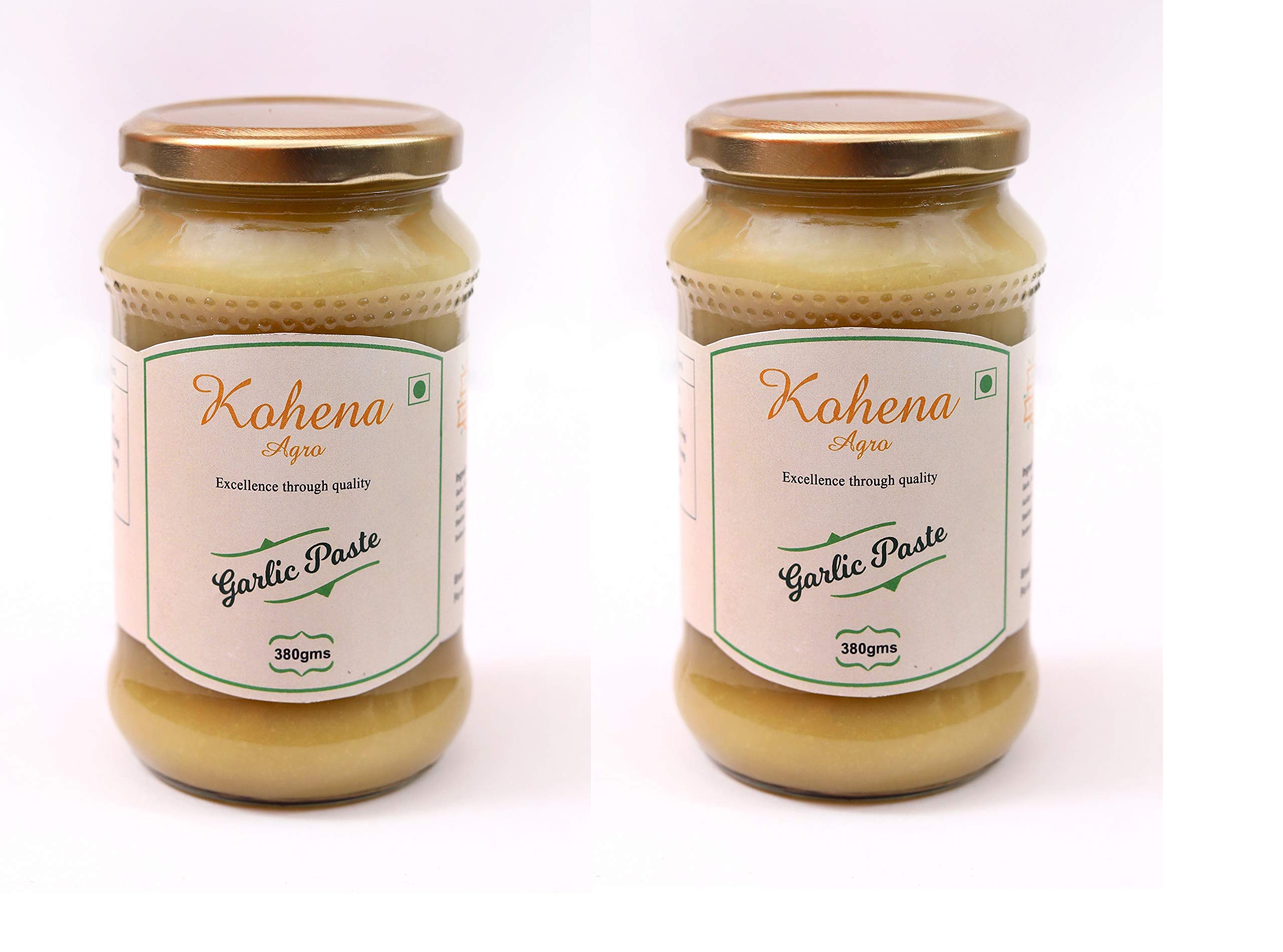 Kohena agro Garlic Paste ( 380 G )-Pack of 2