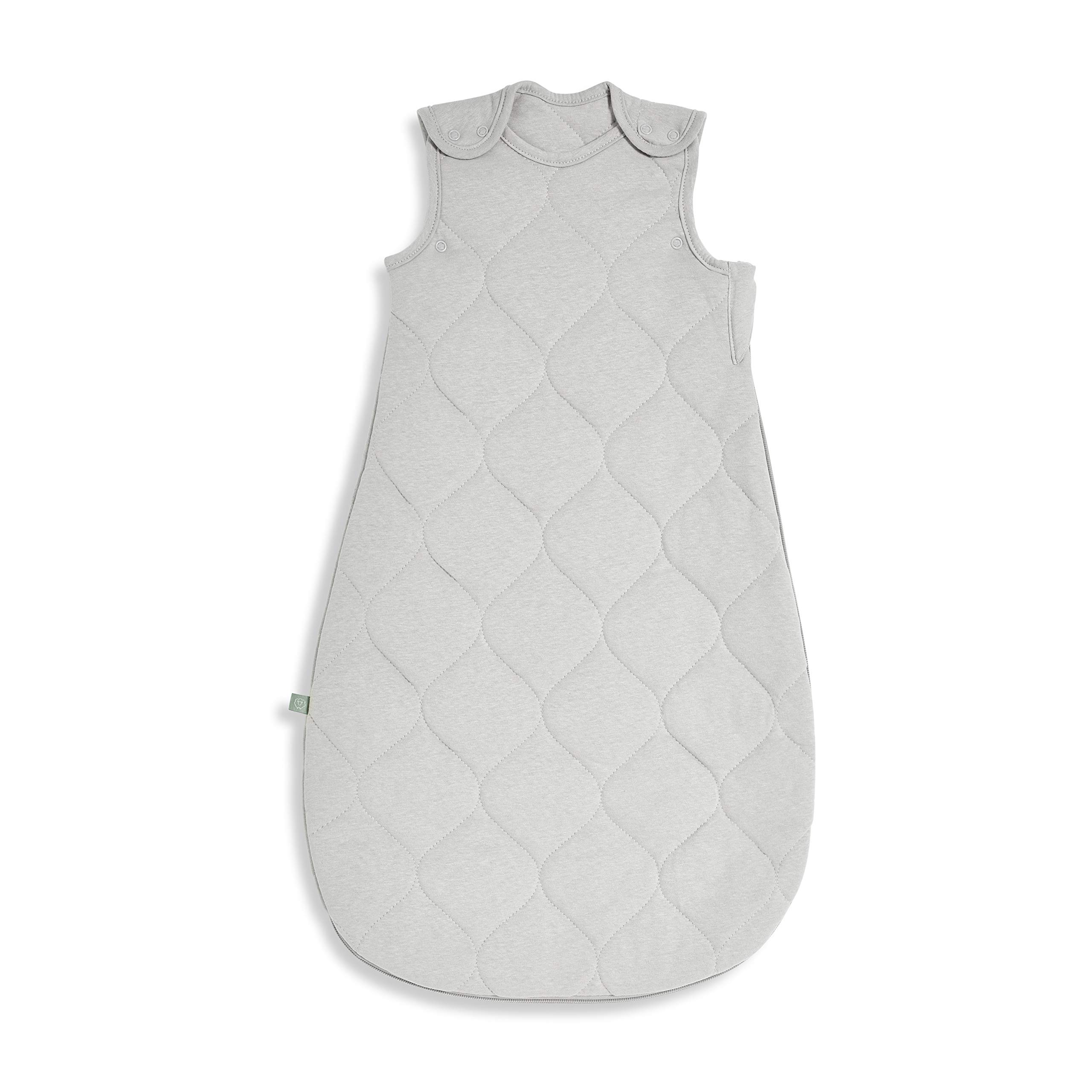 The Little Green SheepOrganic Baby Sleeping Bag 2.5 TOG | For standard room temperatures of 16-20 degrees C | Under-arm poppers for correct sizing | Side zip fastening for easy changes | Color-Dove.