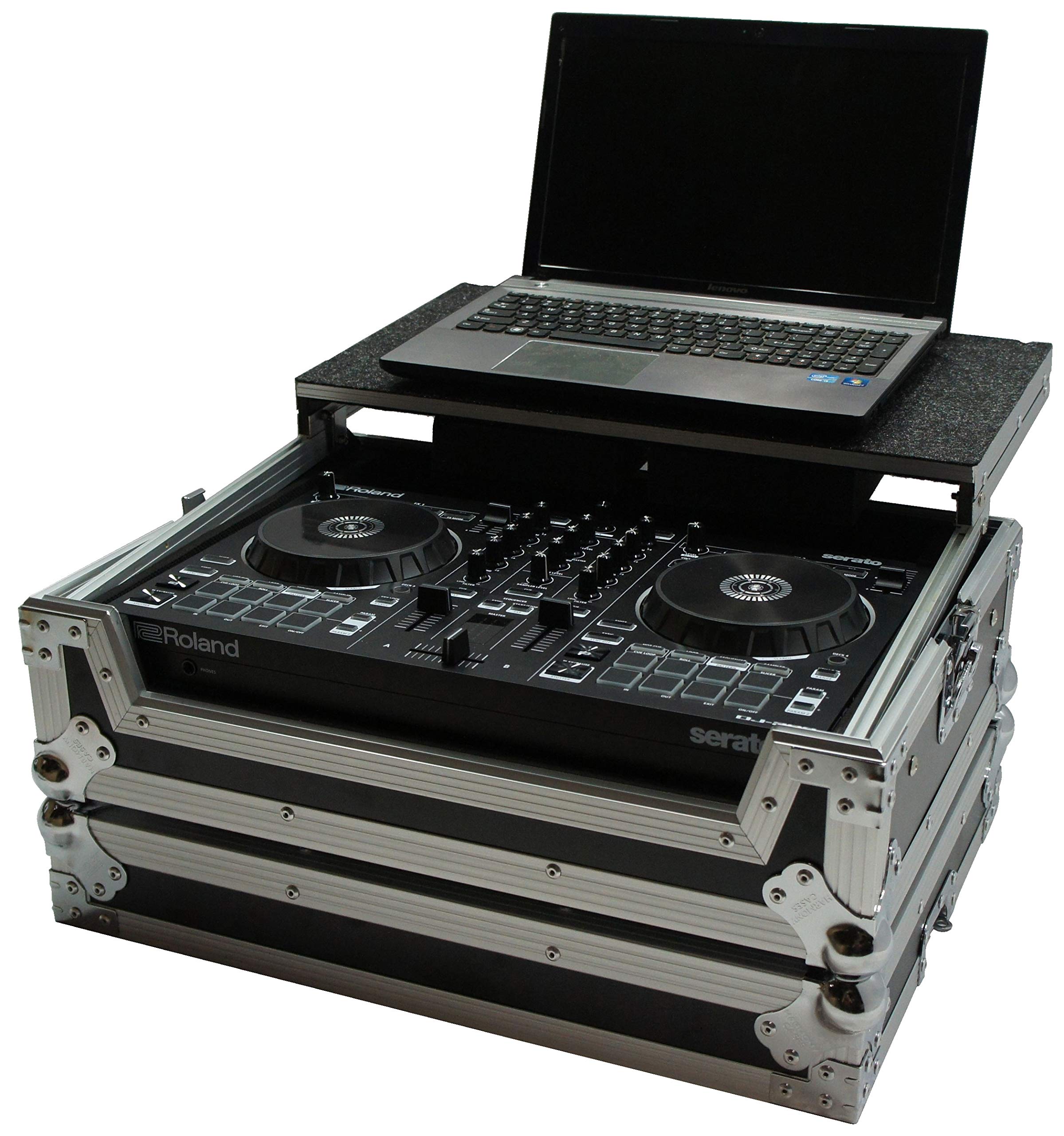 Harmony HCDJ202LT Flight Glide Laptop Stand DJ Custom Case Compatible with Roland DJ-202 New