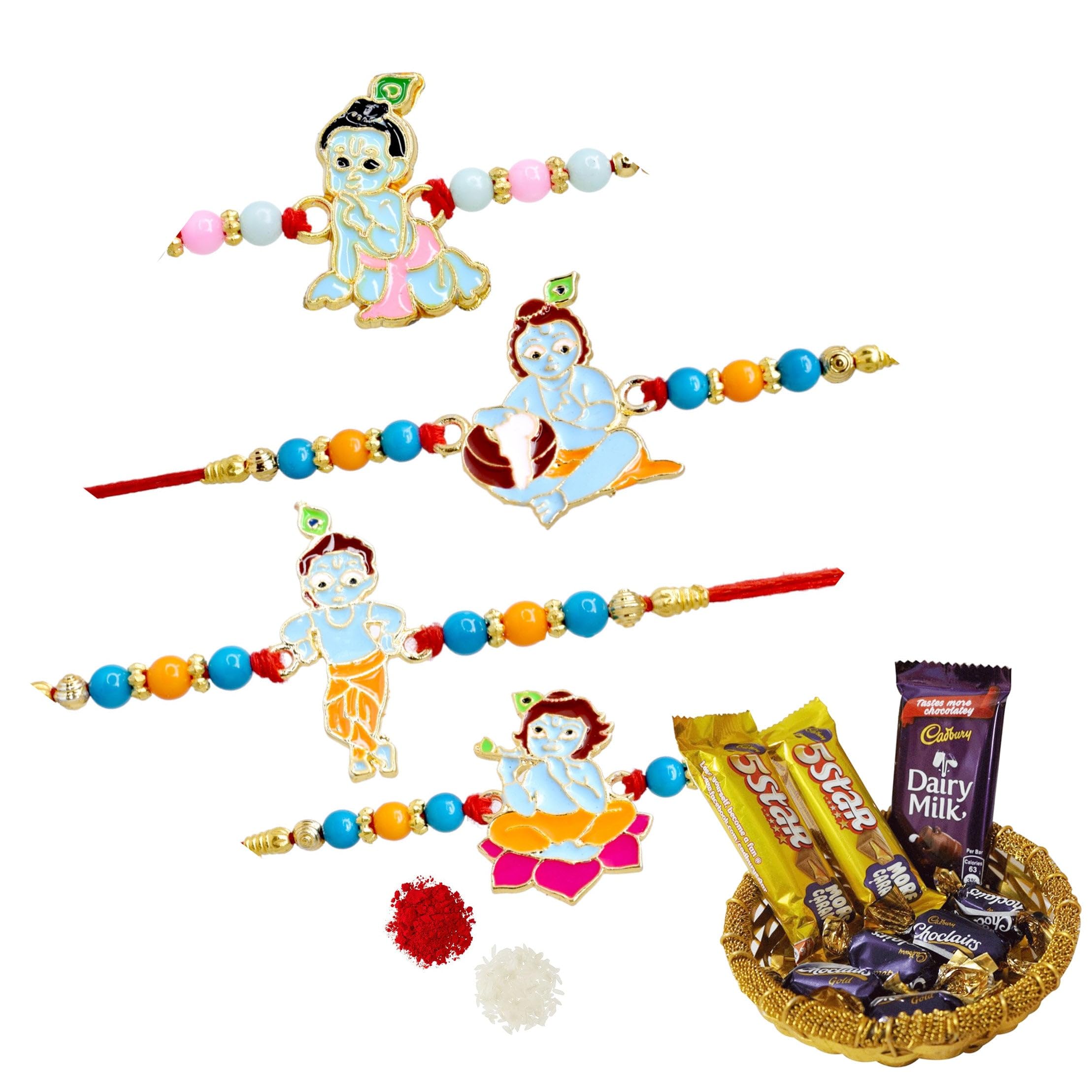 Meira Jewellery Batman,Thor, Captain America Combo Set of 4 Rakhi with Choclate Gift Pack Roli Chawal n Gift Card | Rakhi For Brother And Bhabhi Kids | Resin Rakhi| Rakhi Gift For Brother RKH-993