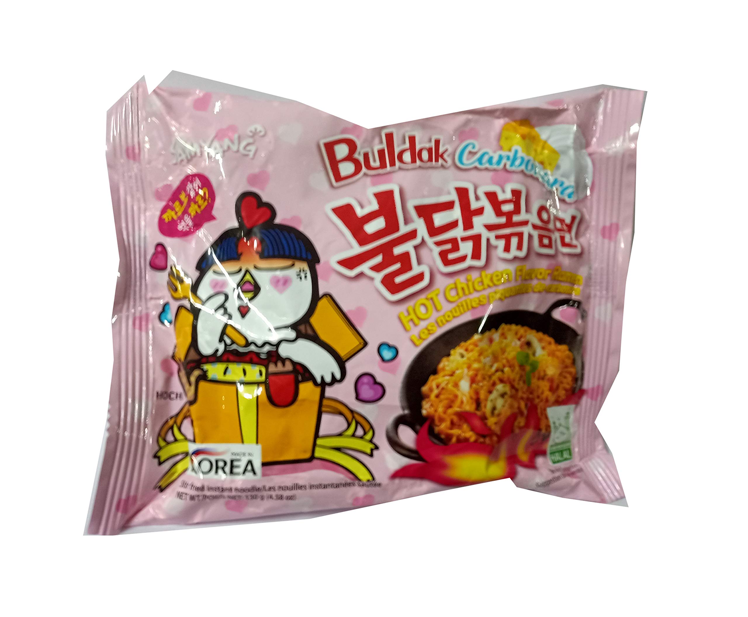 Samyang Hot Chicken Buldak Carbonara Noodles, 130 grams