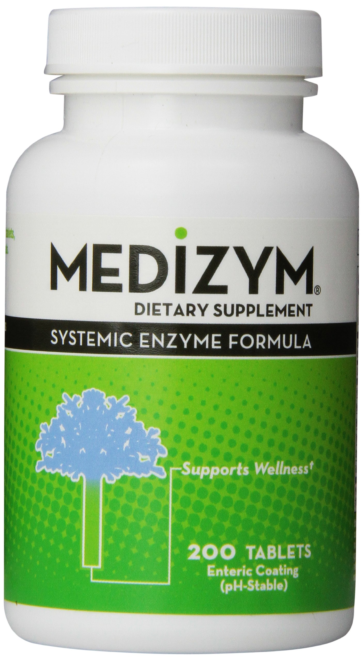 Systemic Enzyme Formula, 200 Tablets,Yellowish Green/Tan,N20020