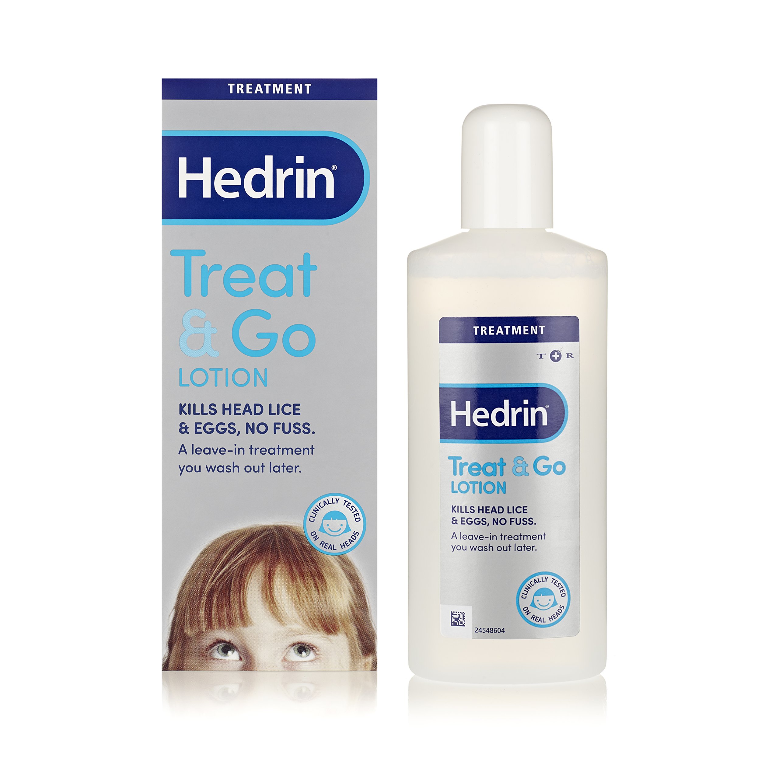 HedrinTreat and Go Lotion, Head Lice Treatment, Kills Headlice and Eggs in One Go, 10 x Treatments - 250 ml