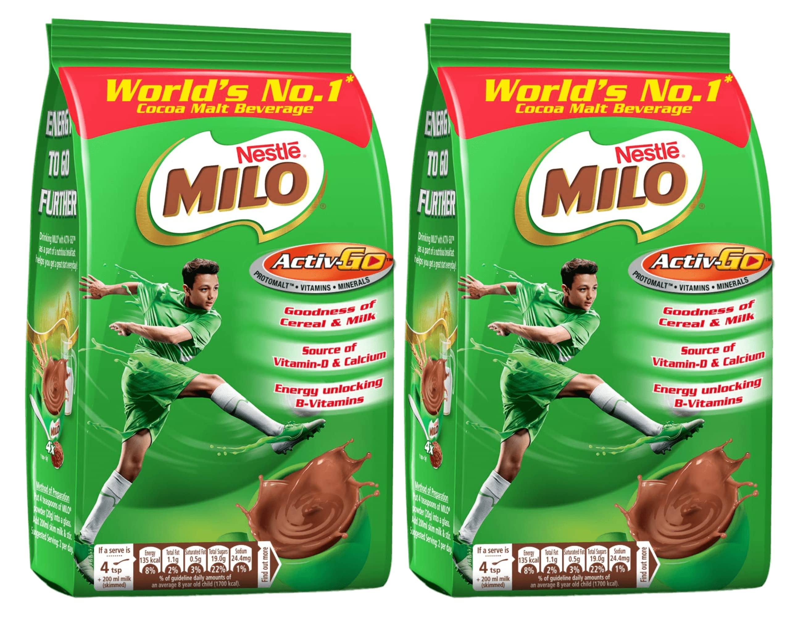 Milo Active Go, 400g (Pack Of 2) (Imported)