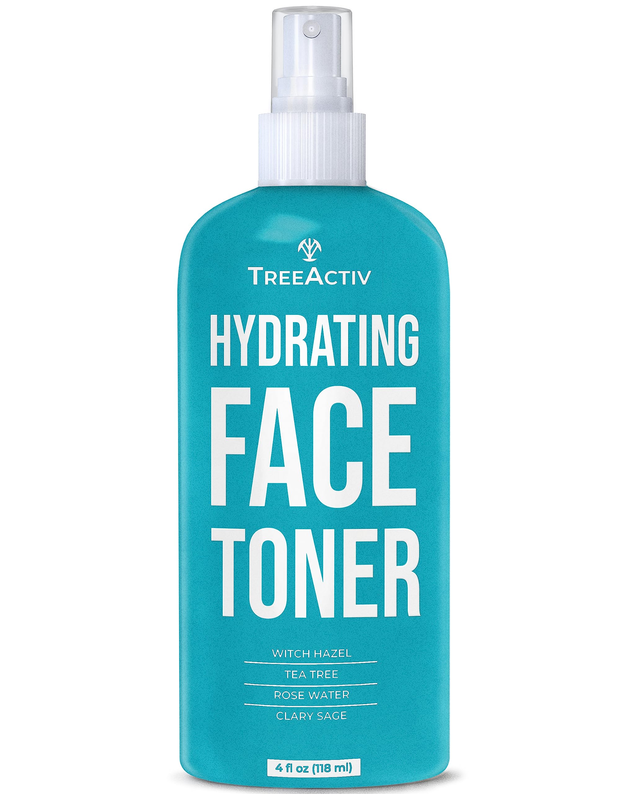 TreeActivAcne Healing Facial Toner - For Removing Toxin Build Up, Tightening Pores and Keeping Skin Acne Free and Clear Even on the Most Stressful of Days (120ml)