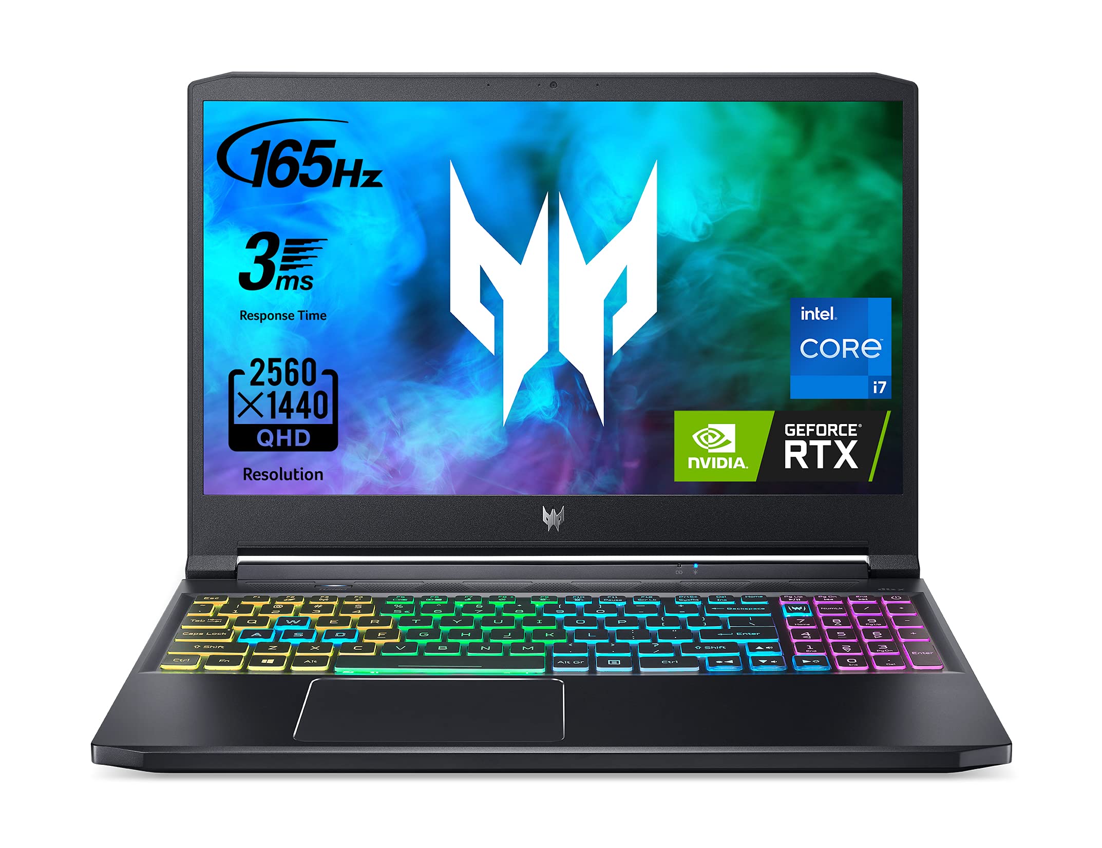 Acer Predator Triton 300 PT315-53-7691 Gaming Laptop | Intel i7-11800H | NVIDIA GeForce RTX 3070 Laptop GPU | 15.6" QHD 165Hz 3ms IPS Display | 16GB DDR4 | 1TB SSD | Killer WiFi 6 | RGB Keyboard