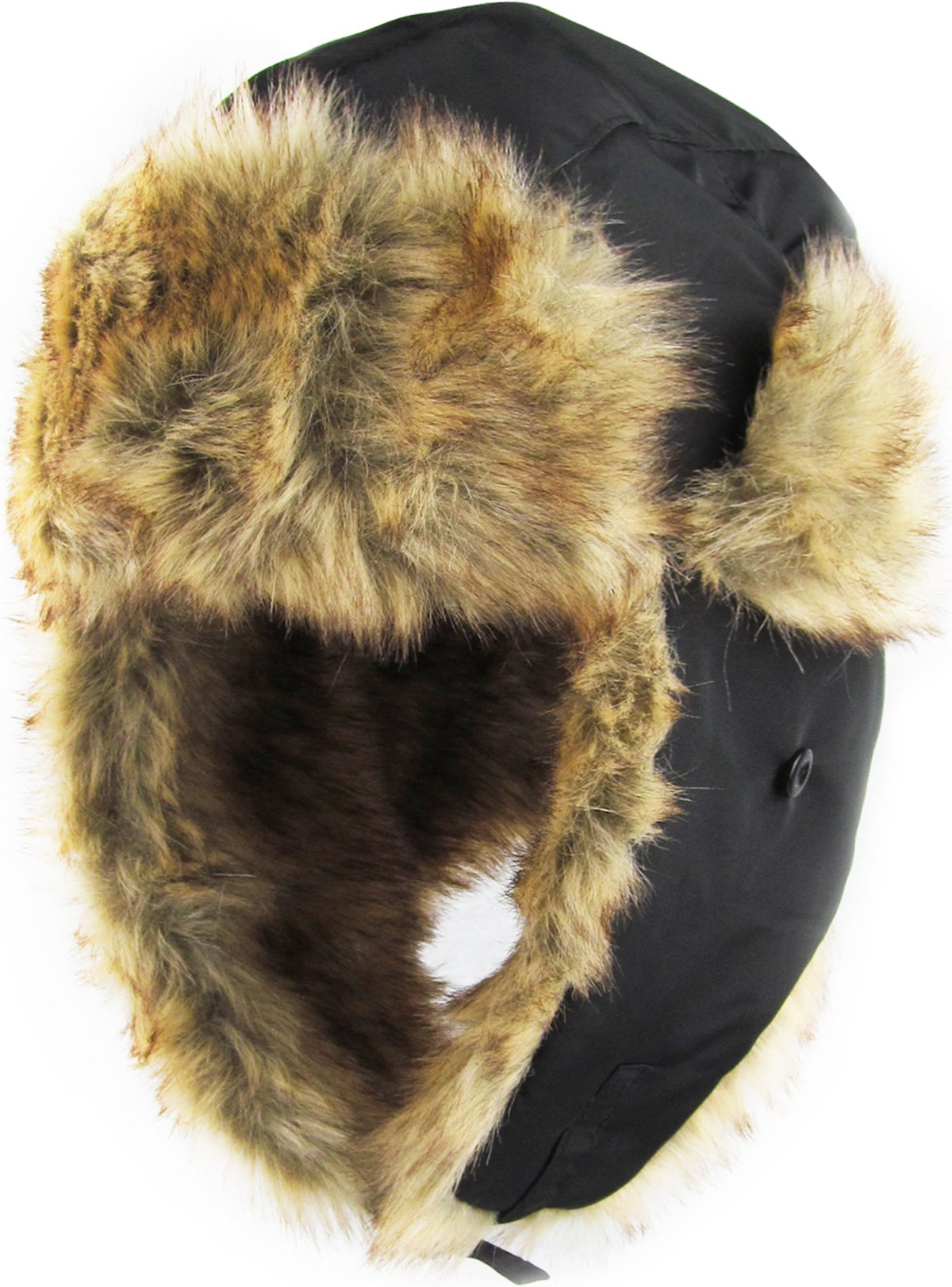 Hi Viz Trapper Warm Workwear Cold Windproof Winter Aviator Trooper Hunting Hat Ushanka Bike