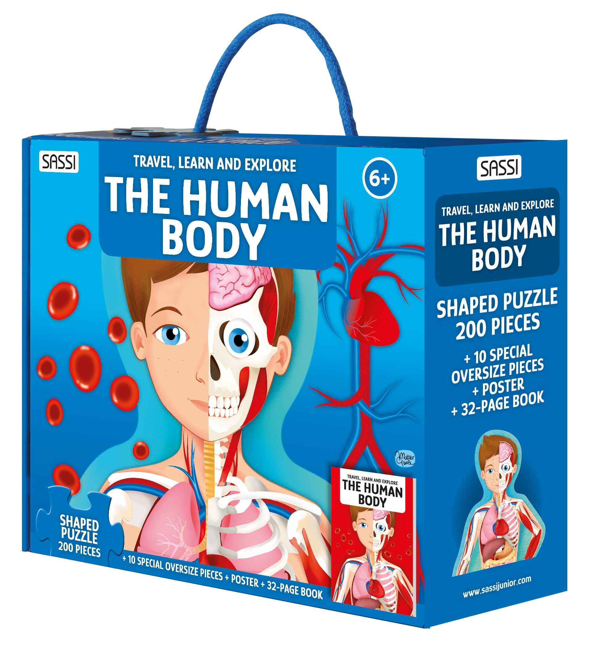 The human body. Travel, learn and explore. Nuova ediz. Con puzzle (Sassi junior)