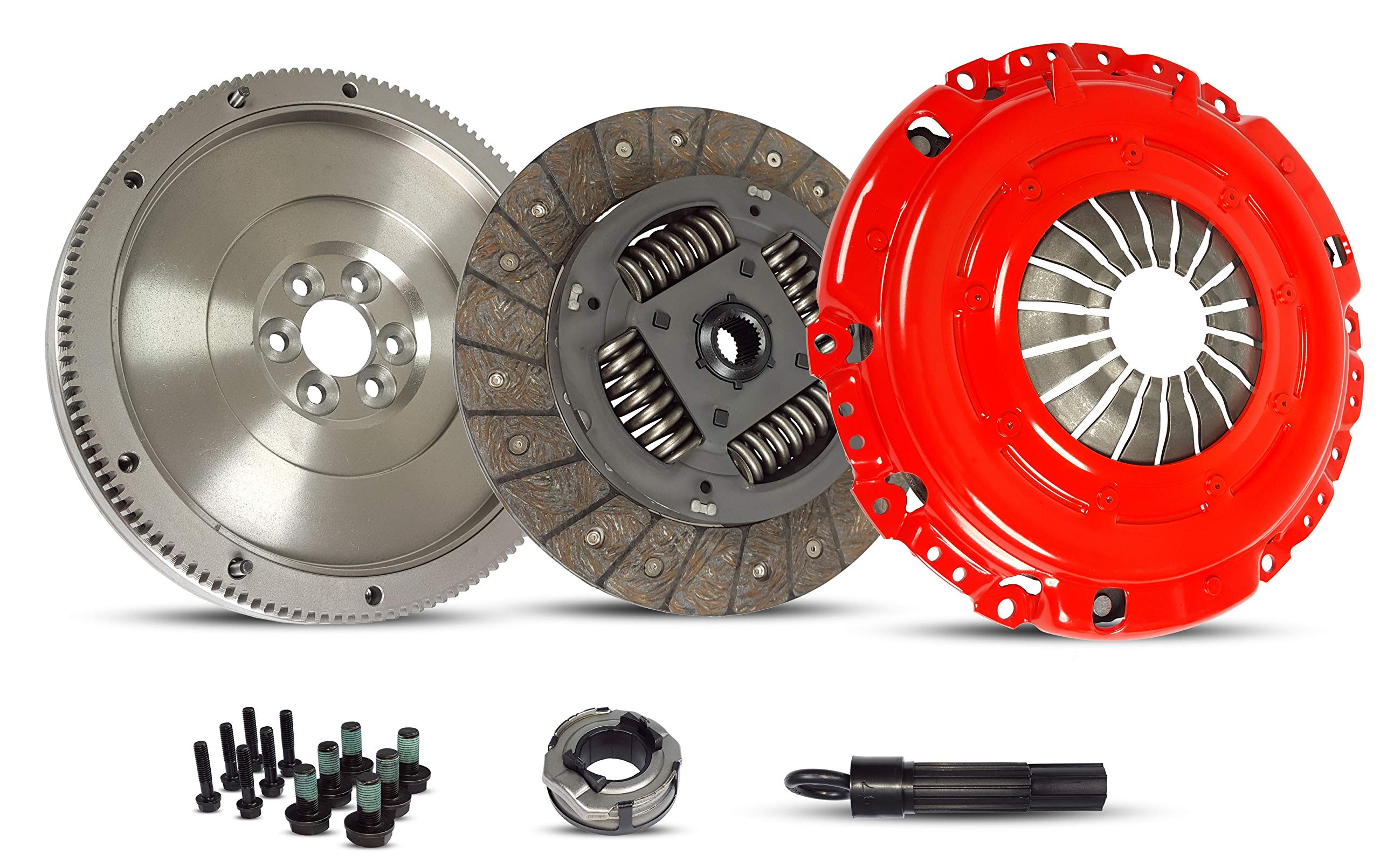 Southeast Clutch And Flywheel Conversion Kit Compatible With Beetle Rabbit TDI 2.5 Wolfsburg Value Edition Gl Gls S Se Sport Hot Wheels 2005-2010 2.5L L5 GAS DOHC (Stage 1; 17-065RSMF)