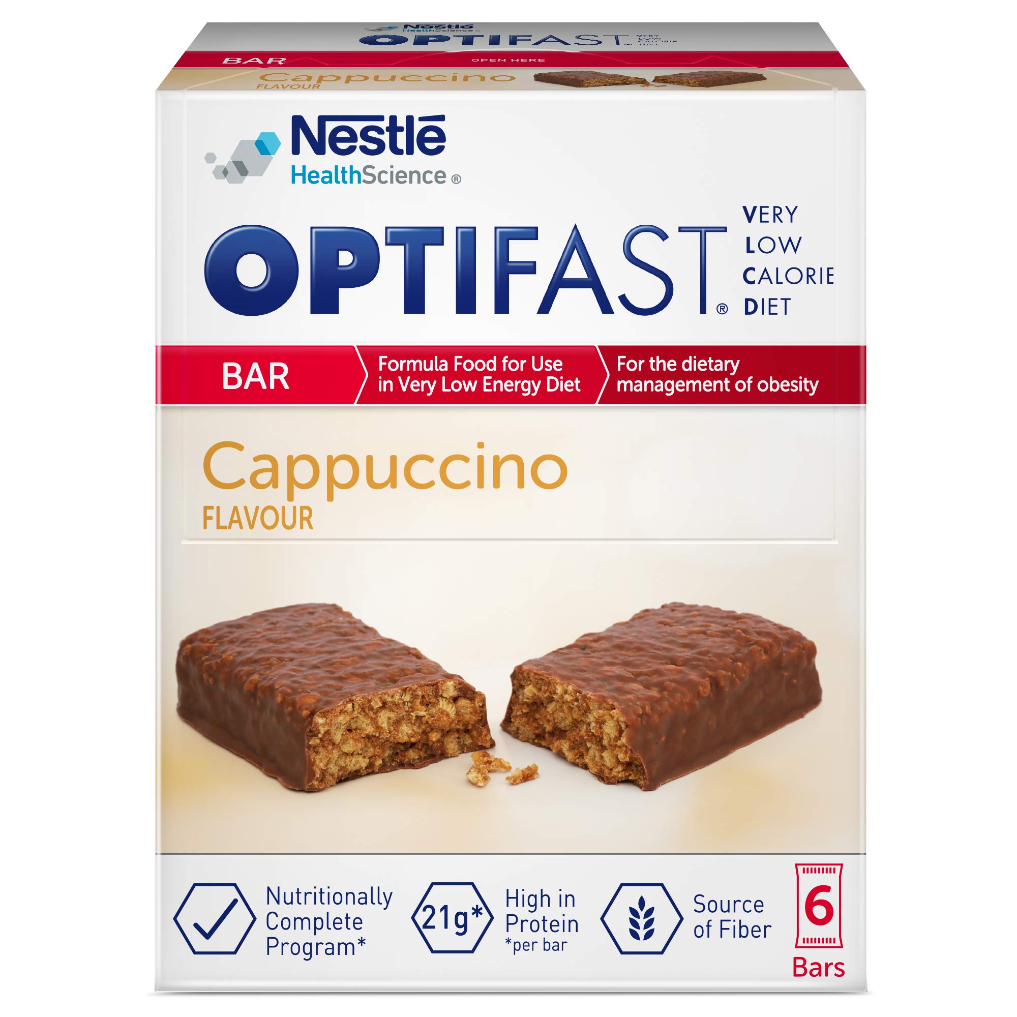 OPTIFAST Very Low Calorie Diet Bar Cappucino Flavor, 390gm