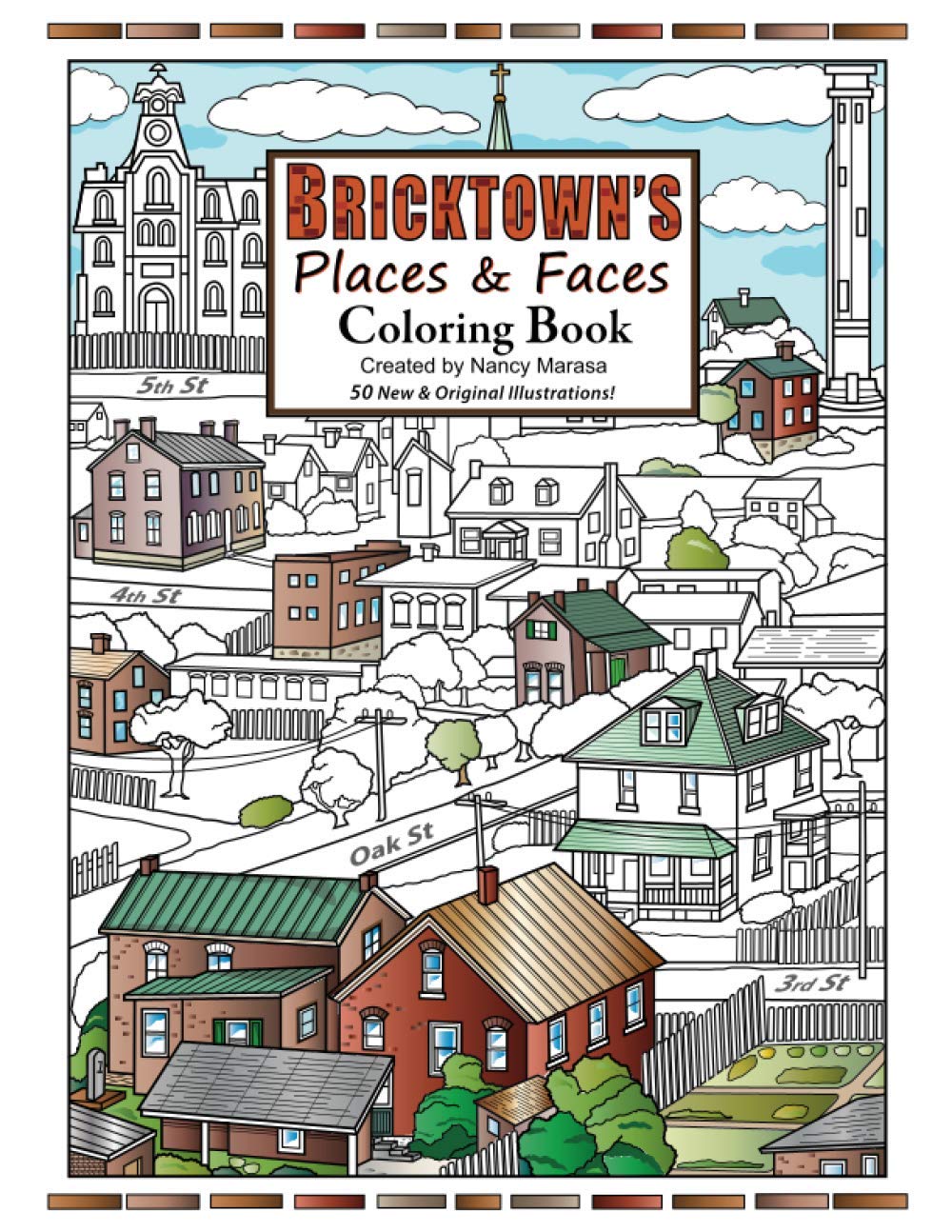 Bricktown's Places & Faces Coloring Book