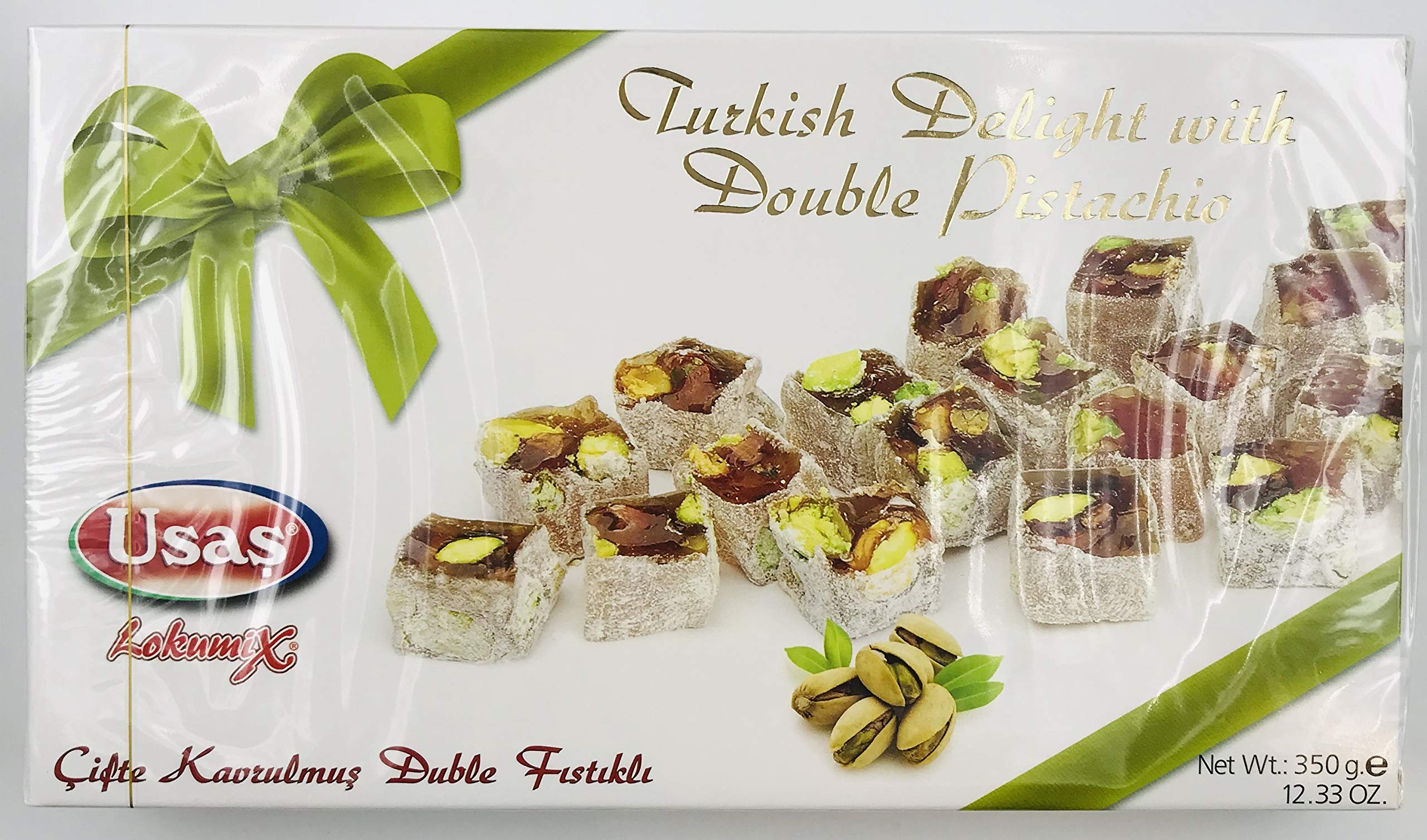 Turkish Delight with Extra Double Pistachio -350 Gram