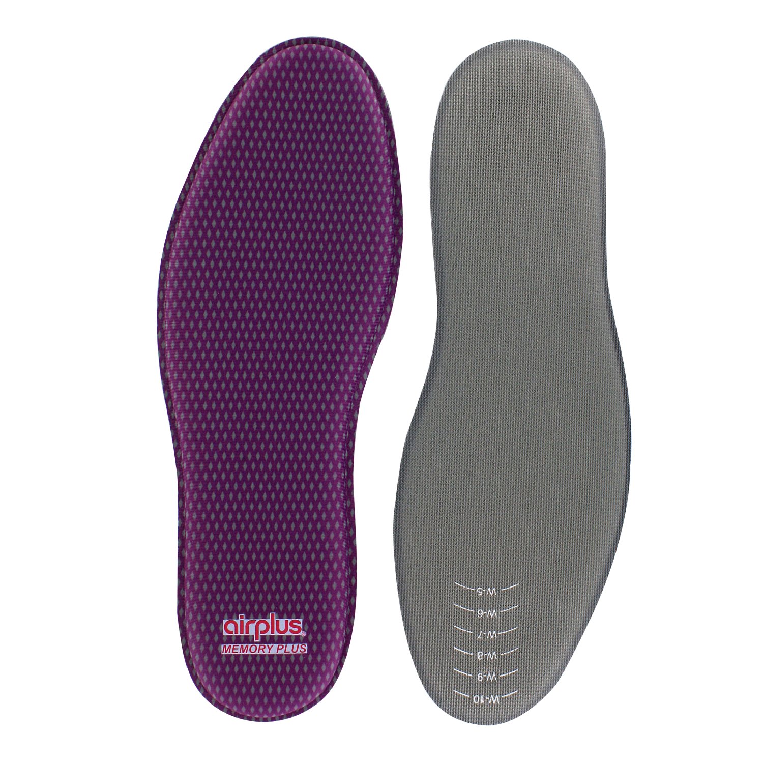 Airplus Memory Comfort Shoe Insoles With Memory Foam for Pressure Relief, Ideal For Men and Women