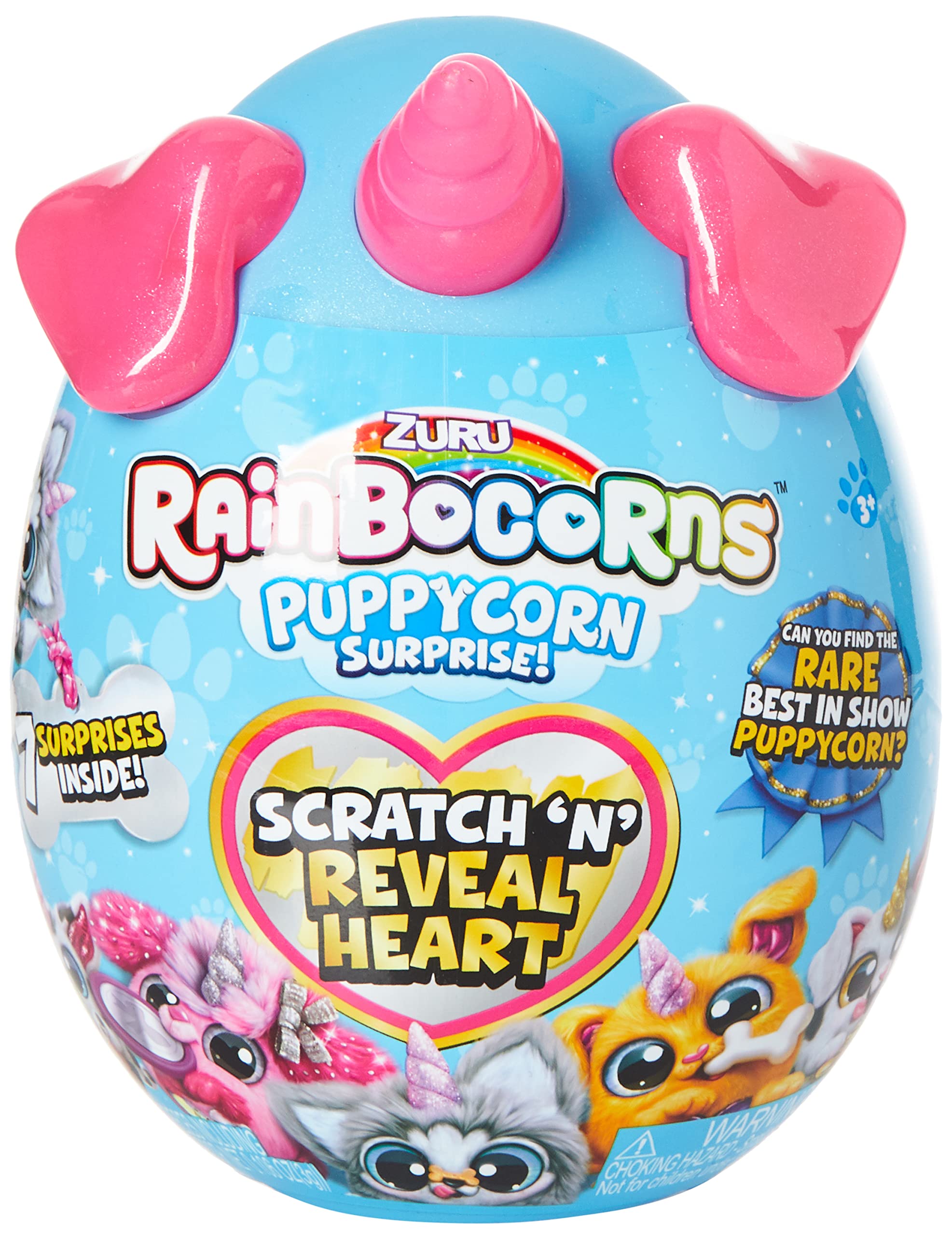 Rainbocorns Sparkle Heart Puppycorn Surprise PDQ, Multicolor