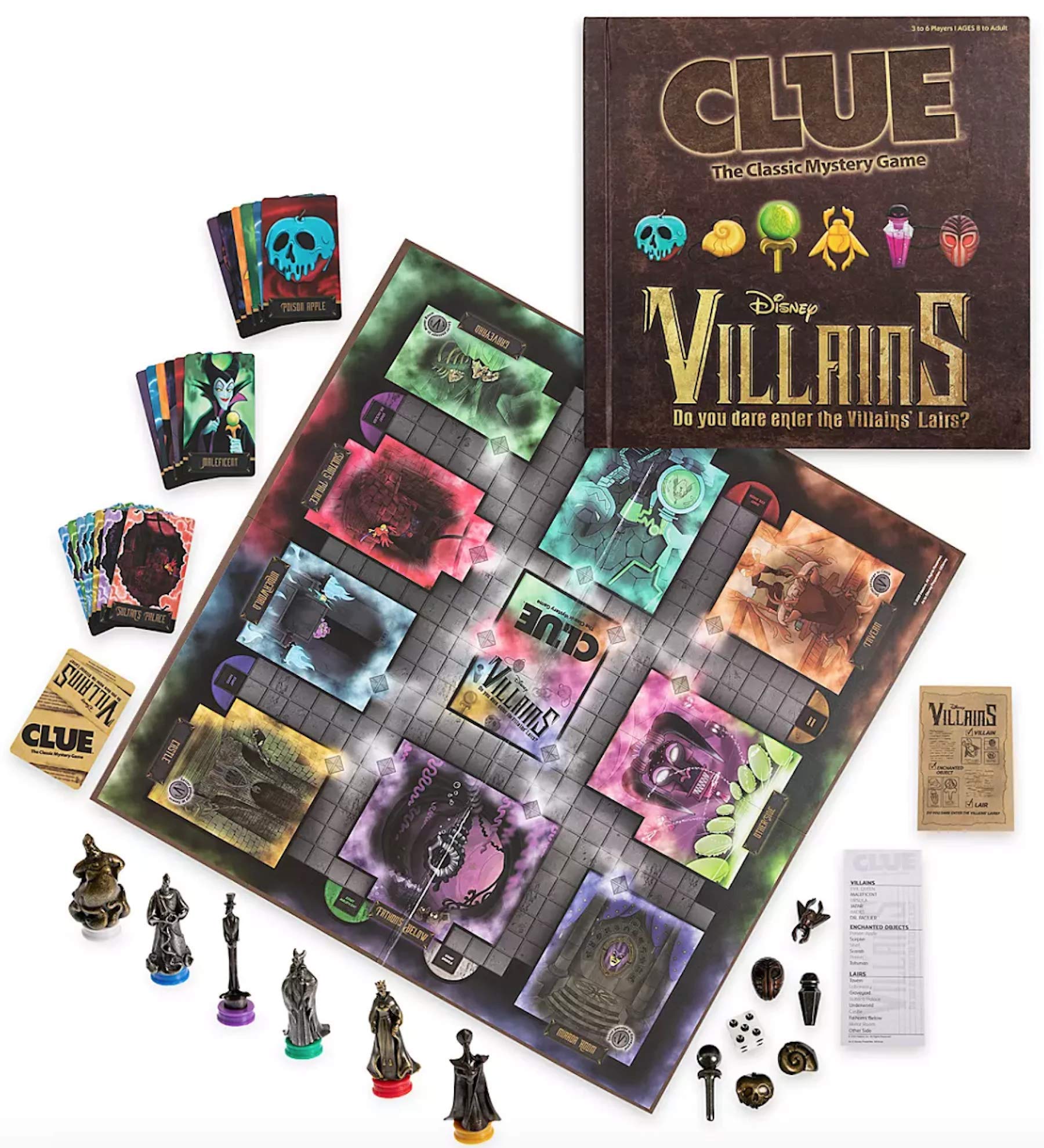 Disney Parks Villains Edition Clue Game