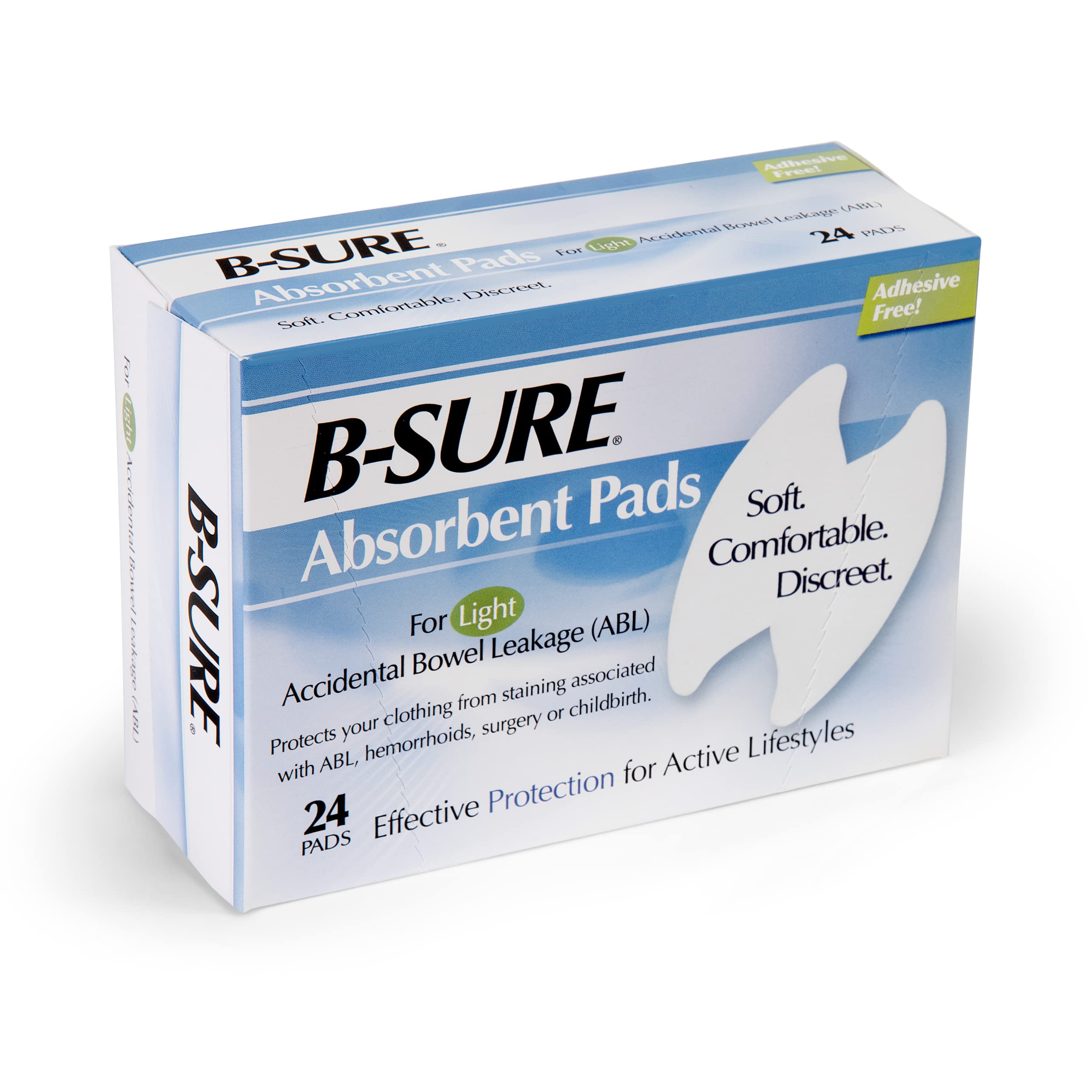 B-Sure Anal Leakage Pads, Box/24 Pads