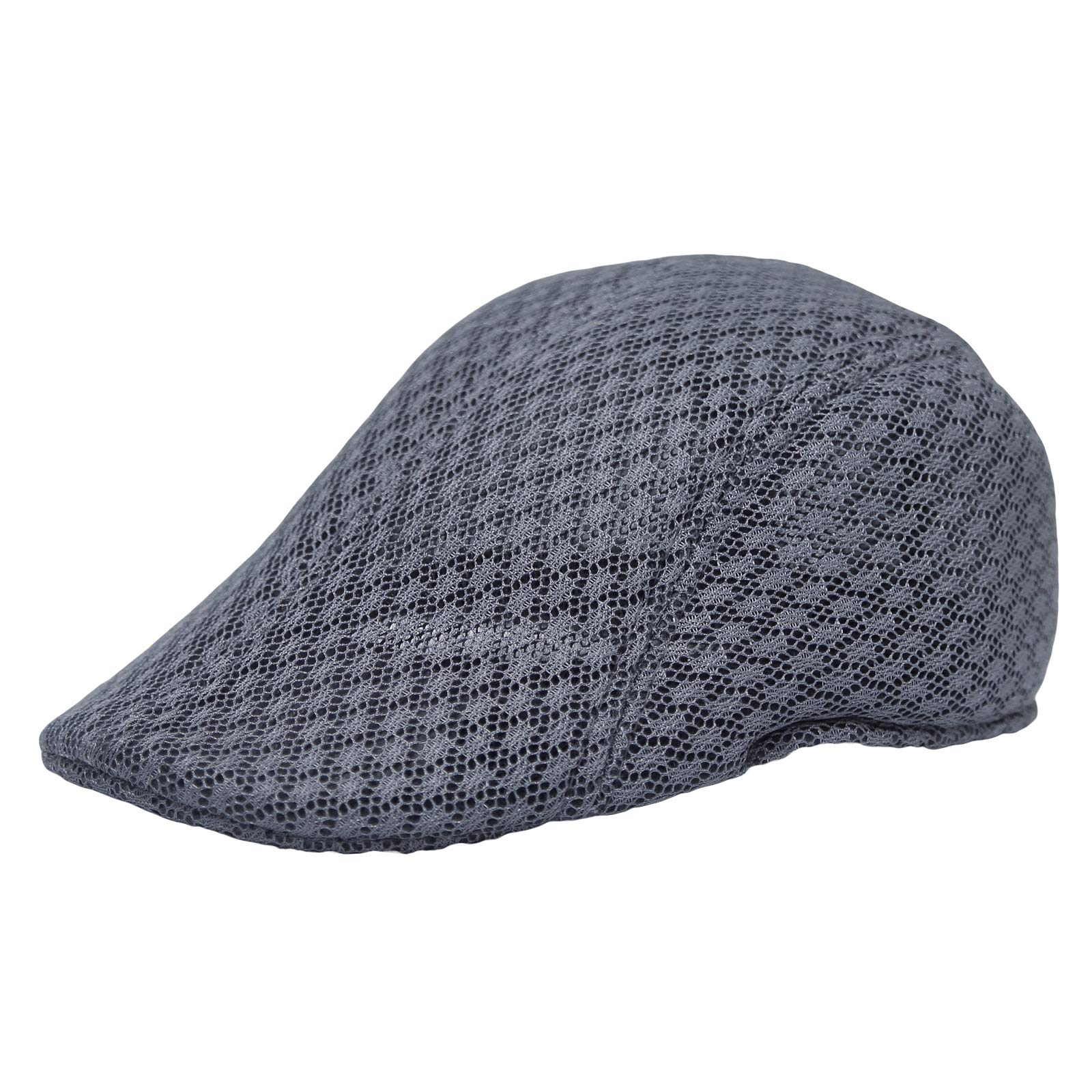 WITHMOONSBreathable Mesh Summer Hat Newsboy Ivy Cap Cabbie Flat Cap UZ30053