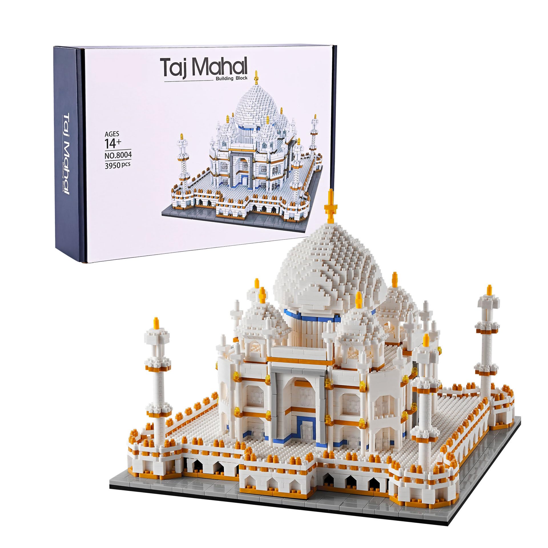 FULHOLPE Taj Mahal Model Building Set, 3950 Pieces World Famous Architecture Mirco Bricks Model Set, Nano Blocks Modular Construction Toy Not Compatible with Major Brands