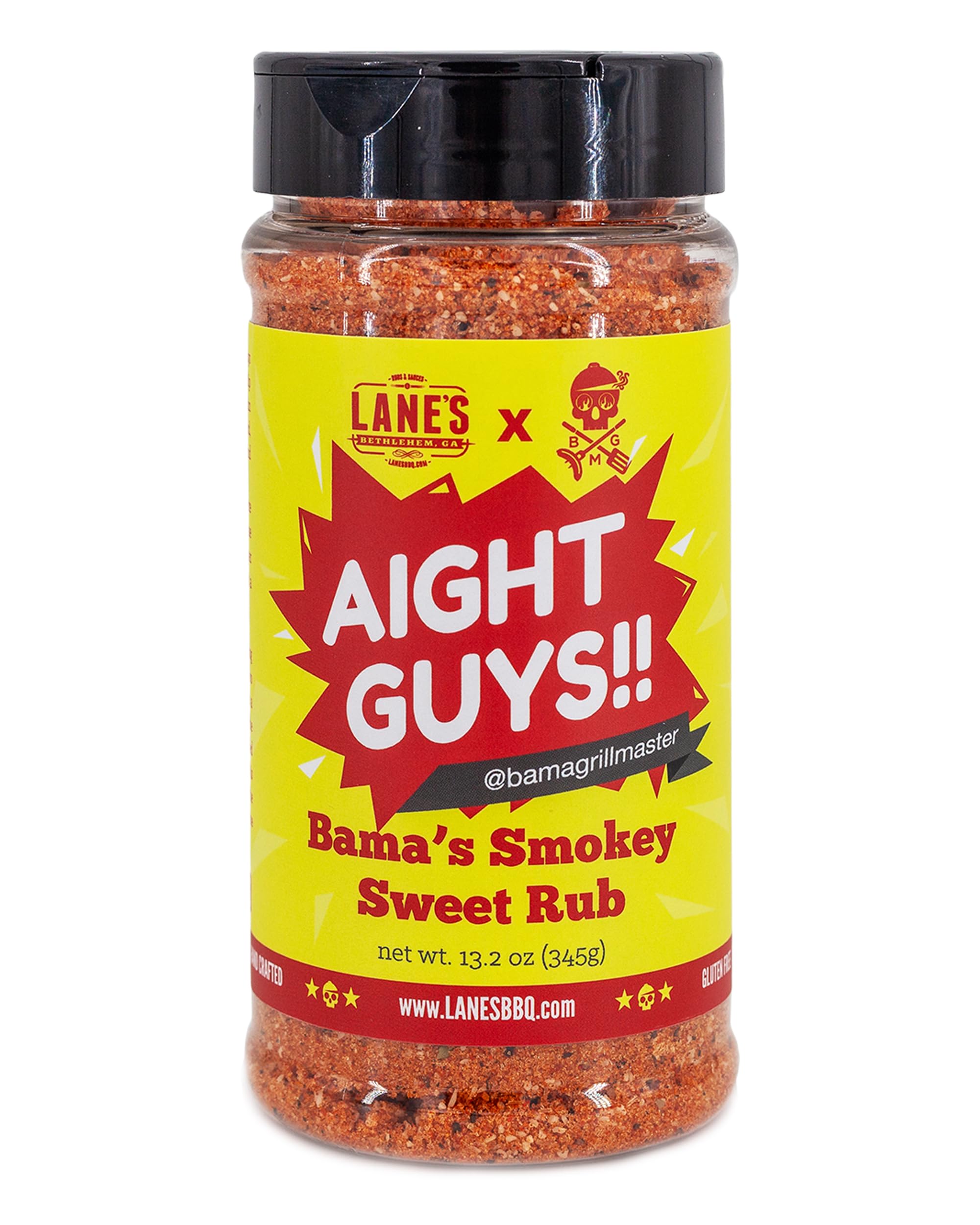 Bama Grill Master AbsolutelyFreakinKiller All Purpose Seasoning by Lane's - Premium Savory BBQ Rub & Butt Rub Seasoning | Savory & Rich Flavor | Great on Beef, Chicken & Veggies | Gluten Free | 13oz