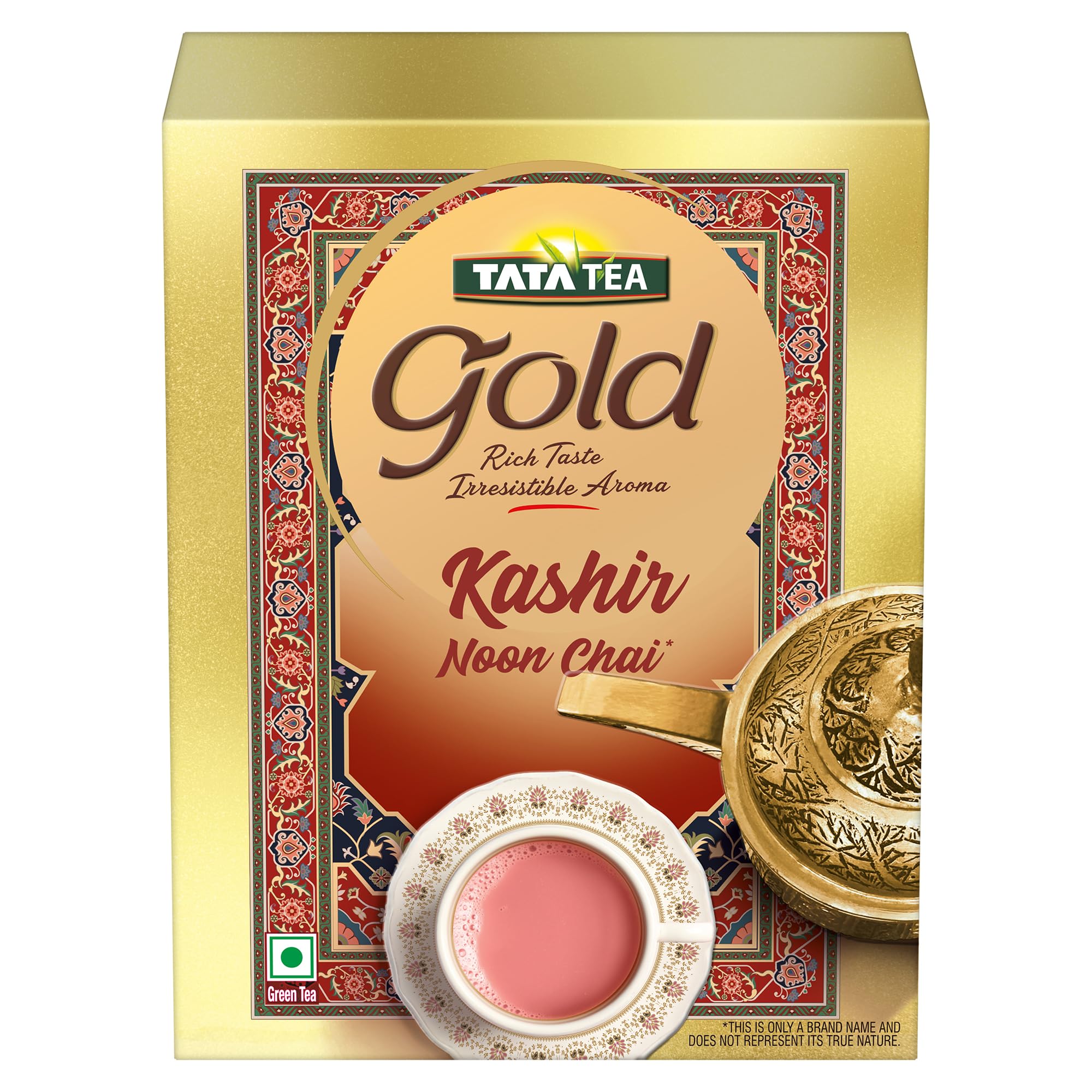 Tata Tea Gold Kashir Noon Chai, 500 Gram, Long Green Tea Leaves, Kashmiri Noon Tea