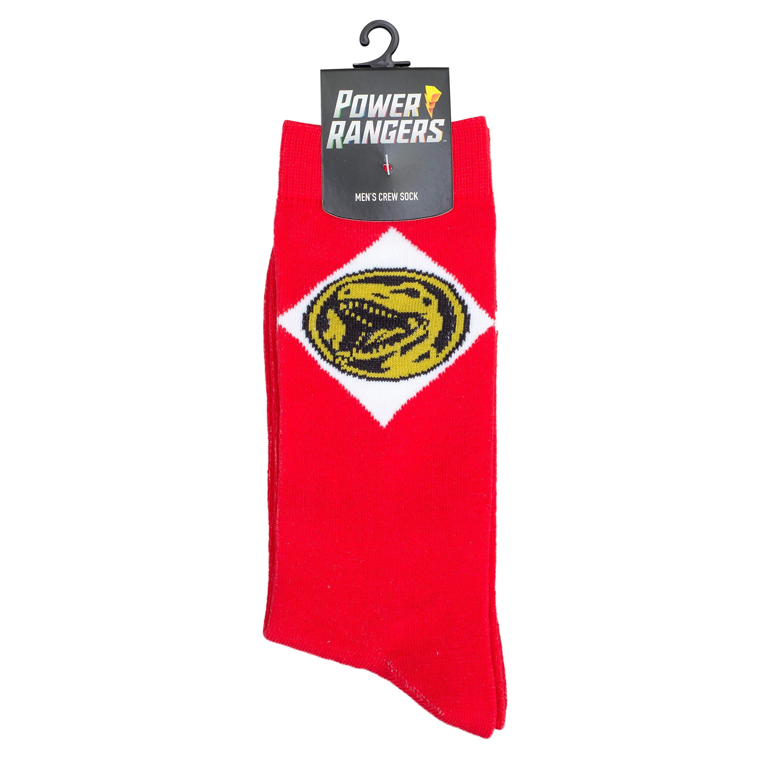 Mad Engine Power Rangers Logo Halloween Costume Crew Socks