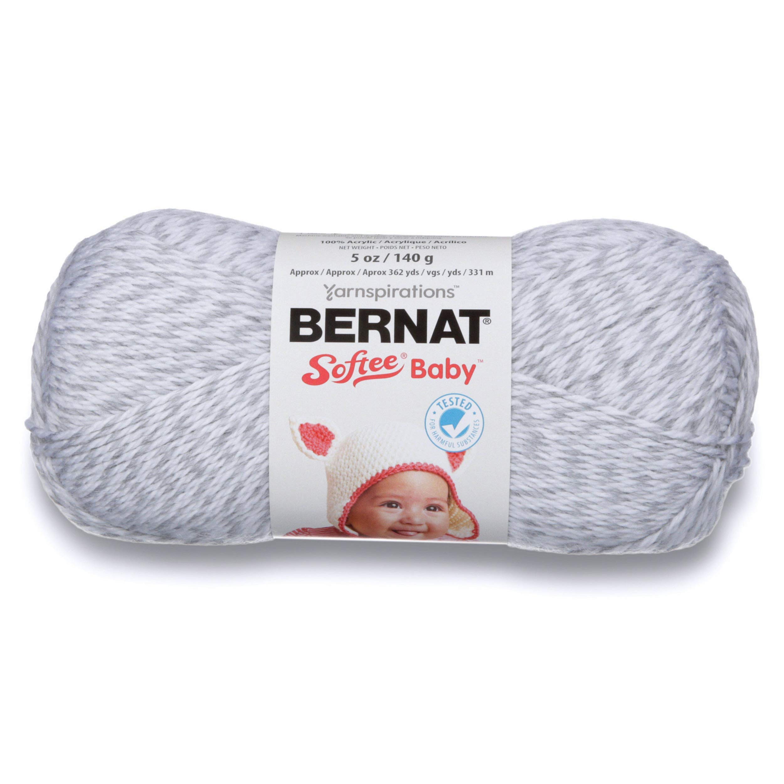 Bernat Softee Baby Yarn, Grey Marl