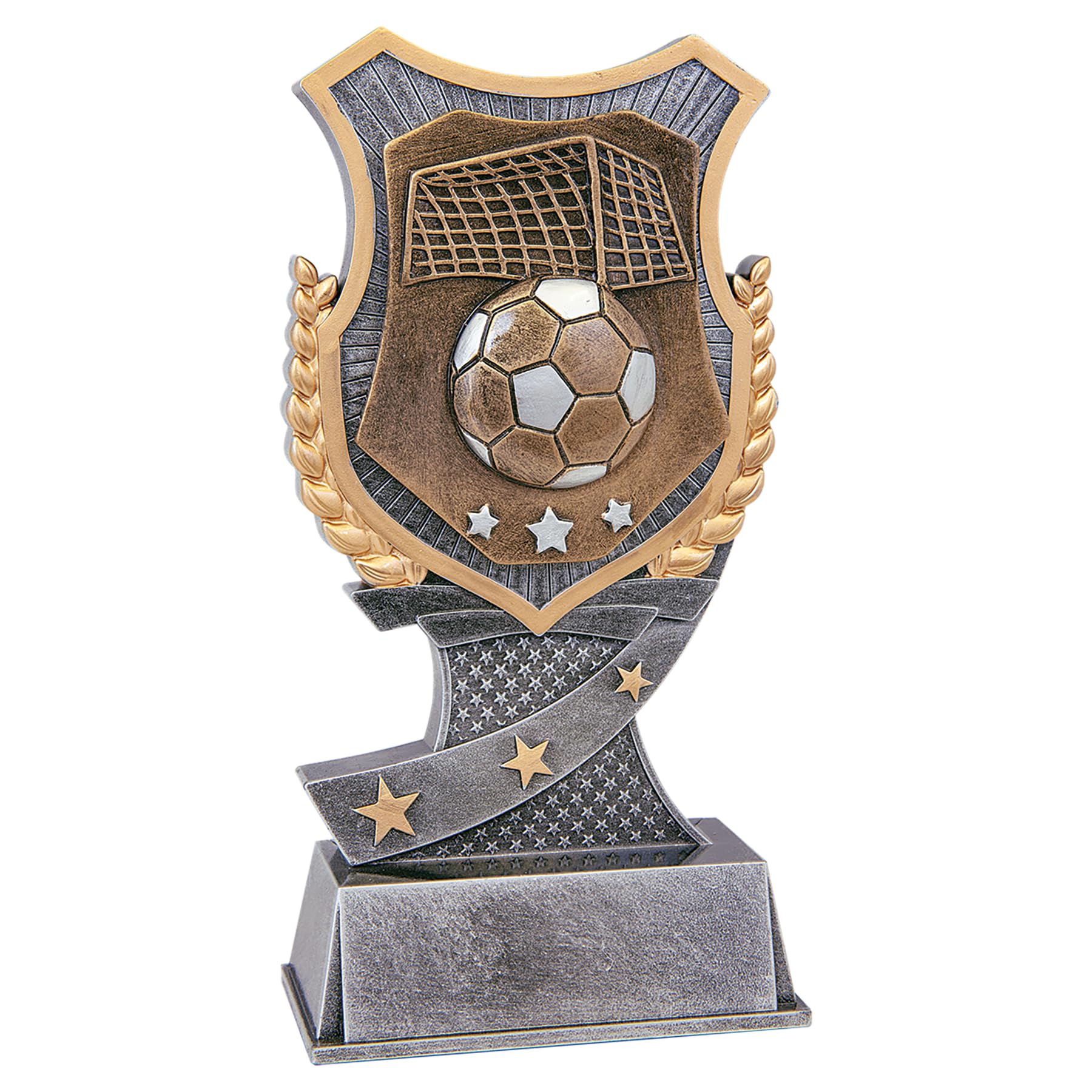 Shield Award Soccer Trophy for Kids - Measures 7" Tall - League Soccer Trophies, Custom Engraved Soccer Awards for Kids - Free Engraved Plate for All Trophies for Kids